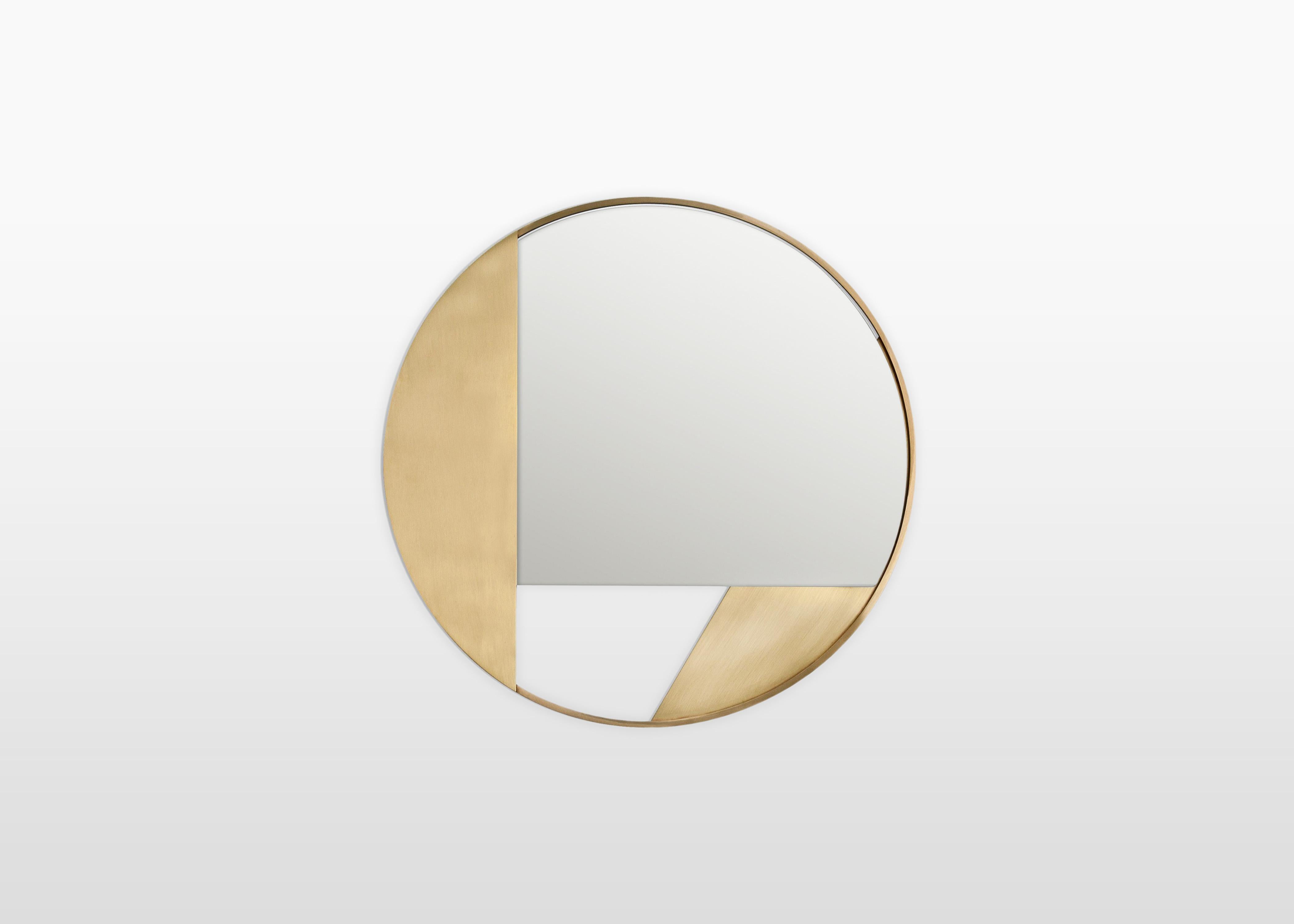 Set of 3 Brass Edition Mirror by Edizione Limitata For Sale 1