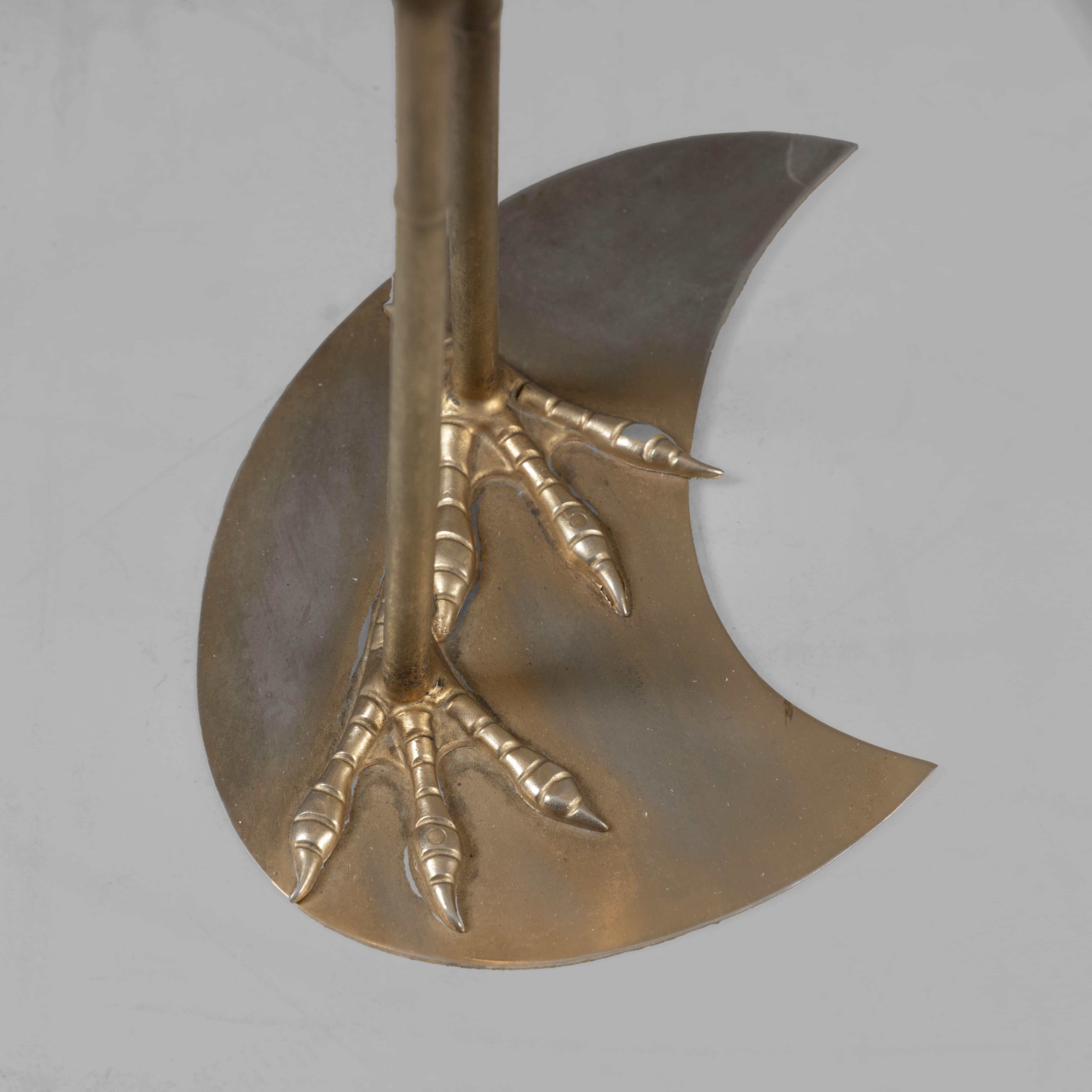 Mid-Century Modern Set of 3 brass flamingo sculptures, 1960 For Sale