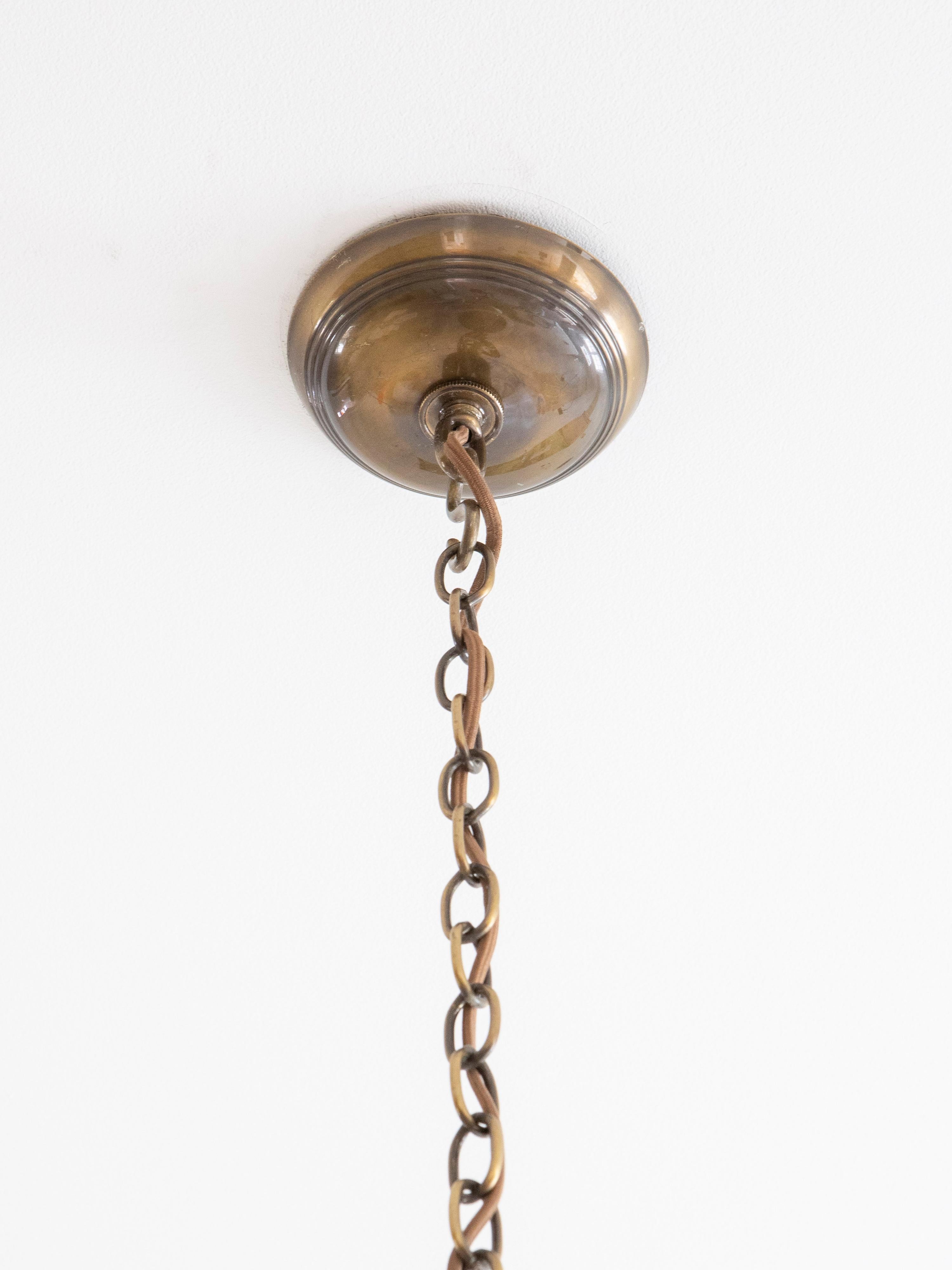 brass globe pendant light