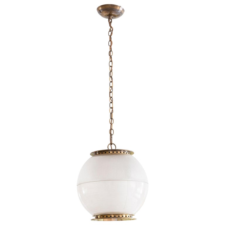 Brass Globe Pendant For Sale at 1stDibs