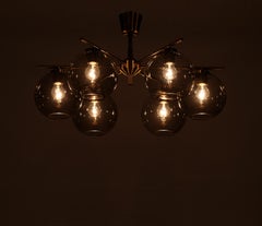 Satz von 3 Lights aus Messing von Holger Johansson, Schweden, 1970er Jahre