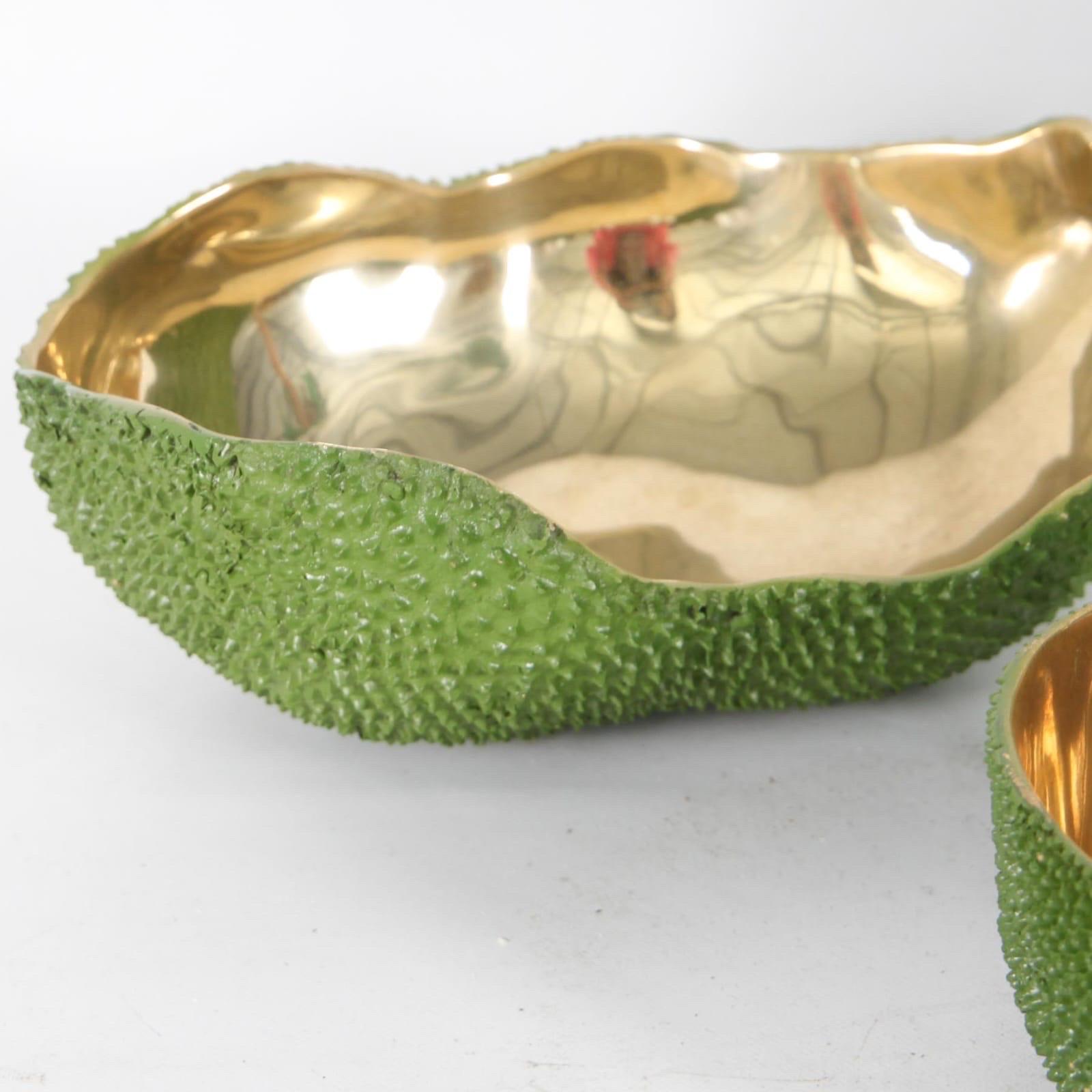 Contemporary Set of 3 brass vide poches  For Sale