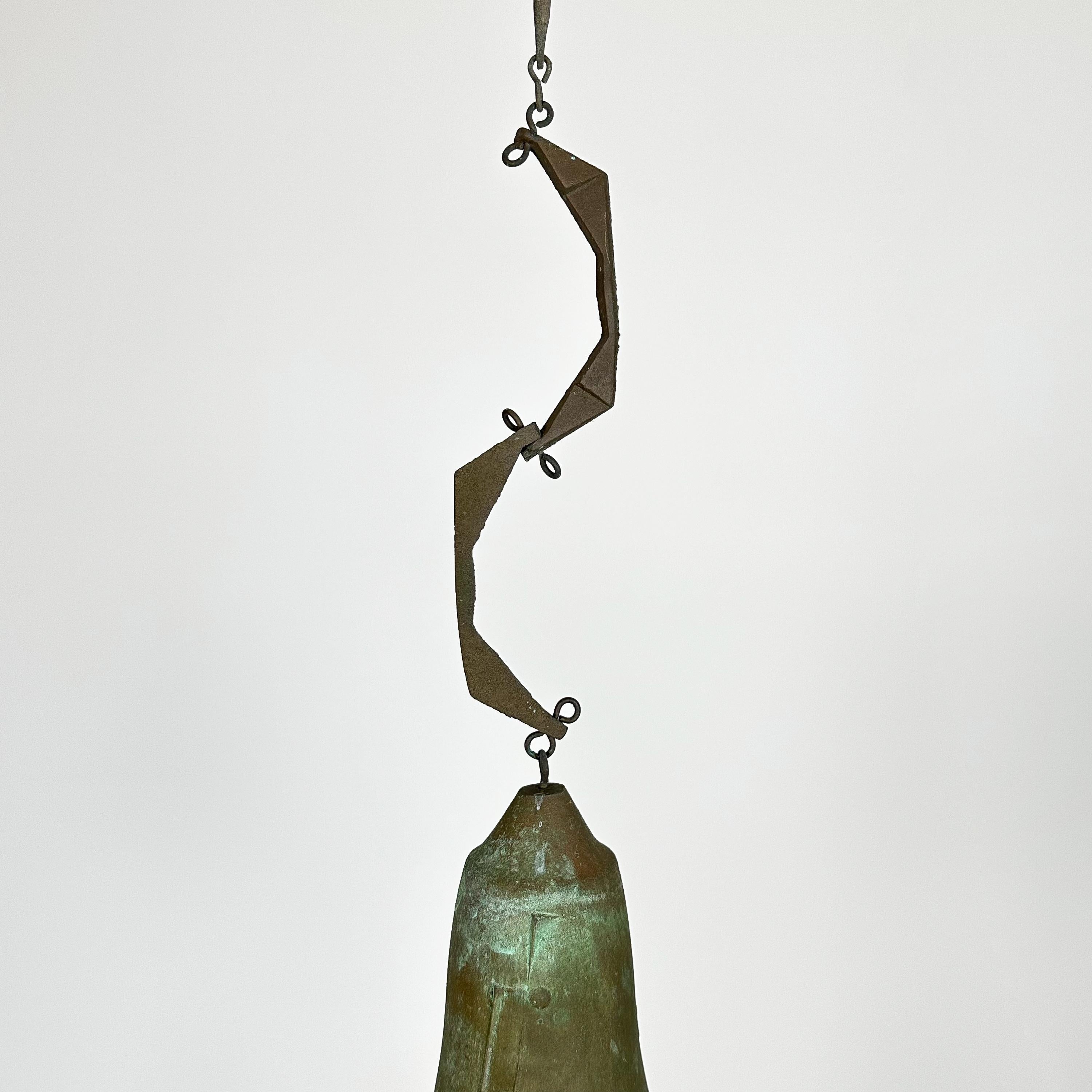 Set of 3 Bronze Bells / Wind Chimes by Paolo Soleri for Arcosanti 6