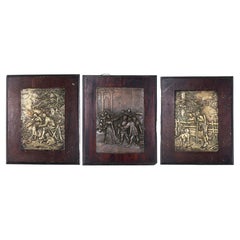 Set of 3 Bronze Plaques
