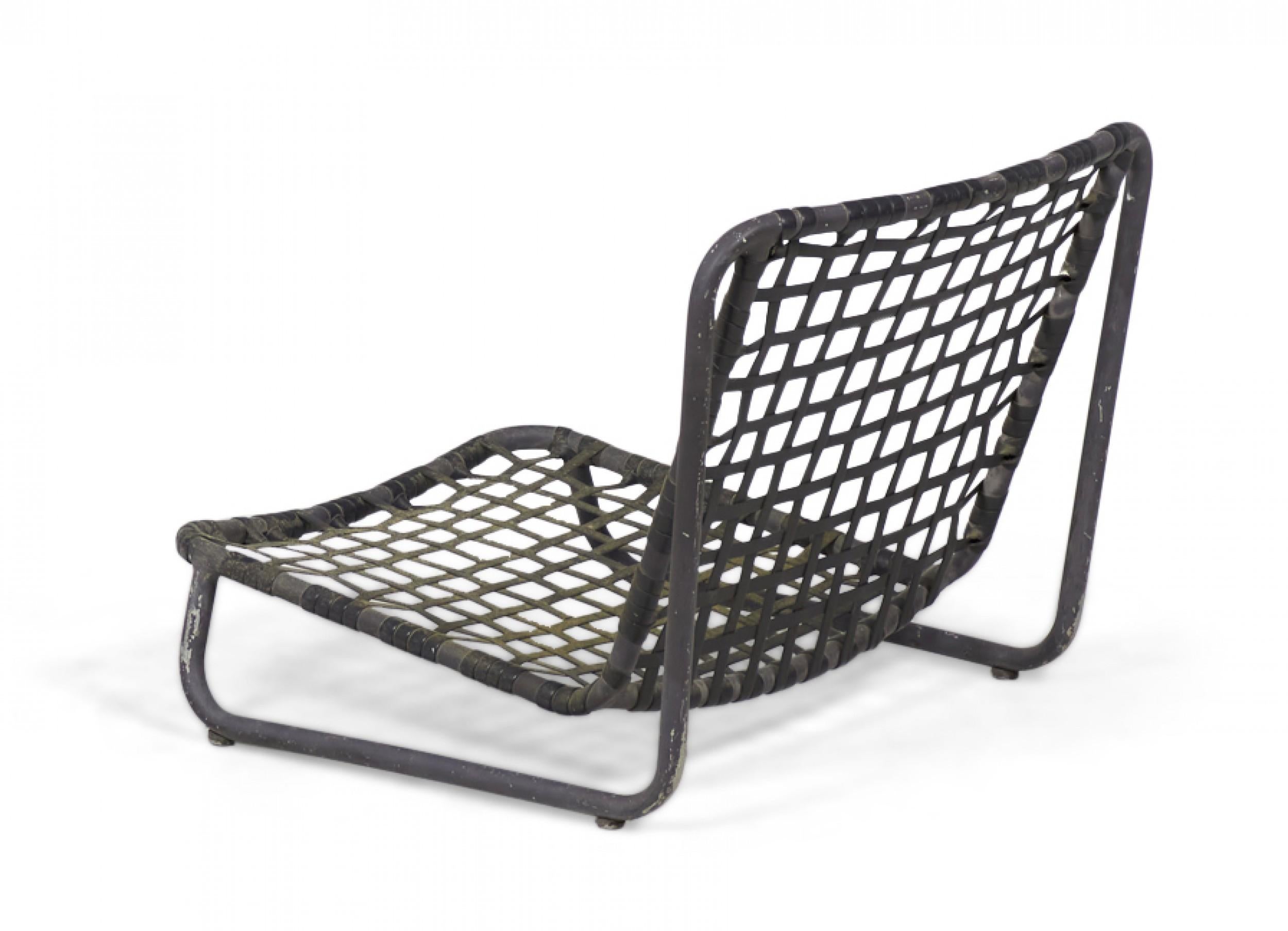 Mid-Century Modern Set of 3 Brown Jordan American Mid-Century Outdoor Aluminum Beach / Sand Chairs For Sale