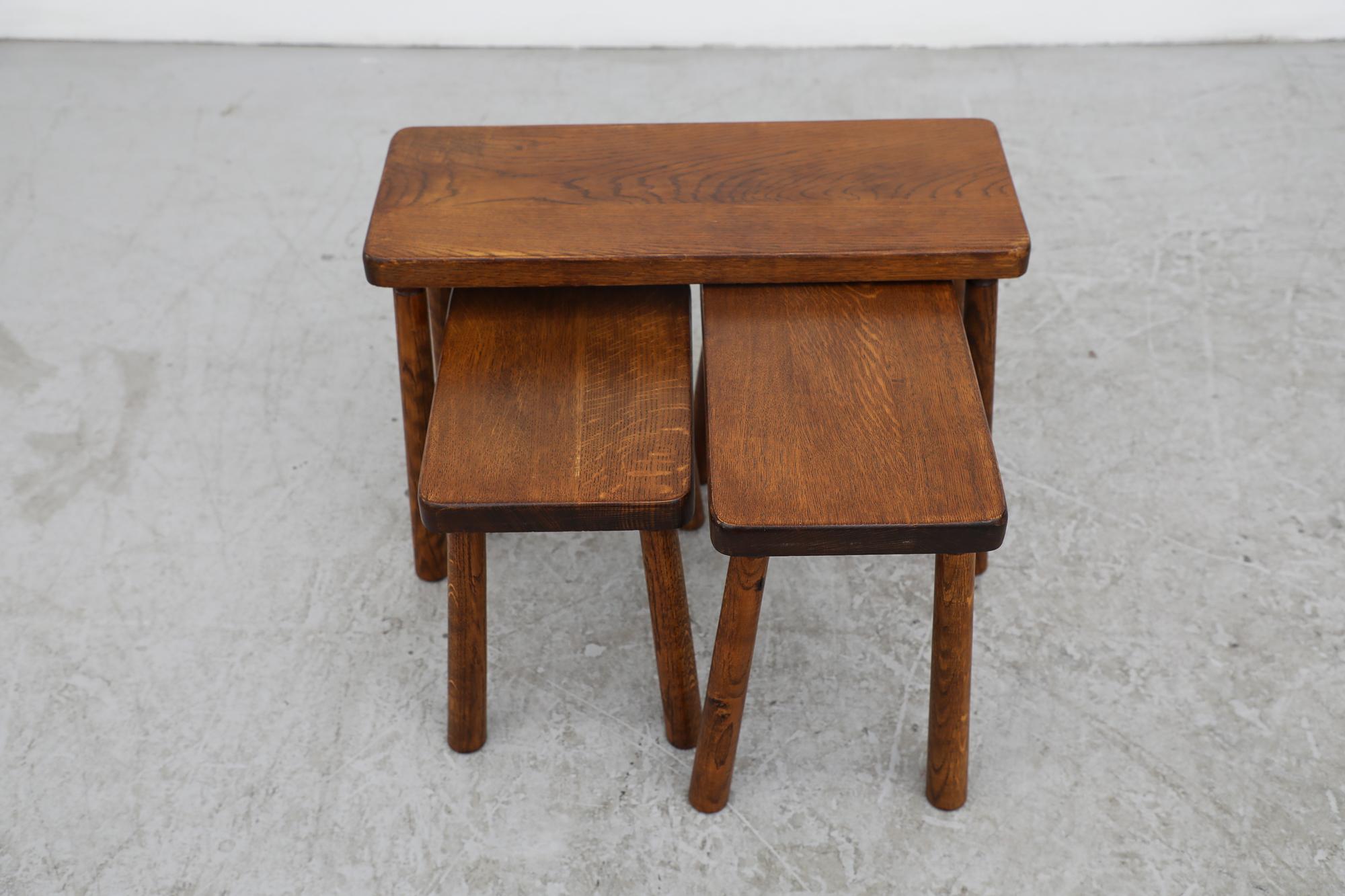 Set of 3 Brutalist Nesting Tables 4