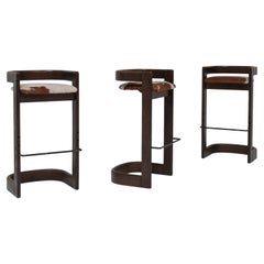 Set di 3 sgabelli brutalisti