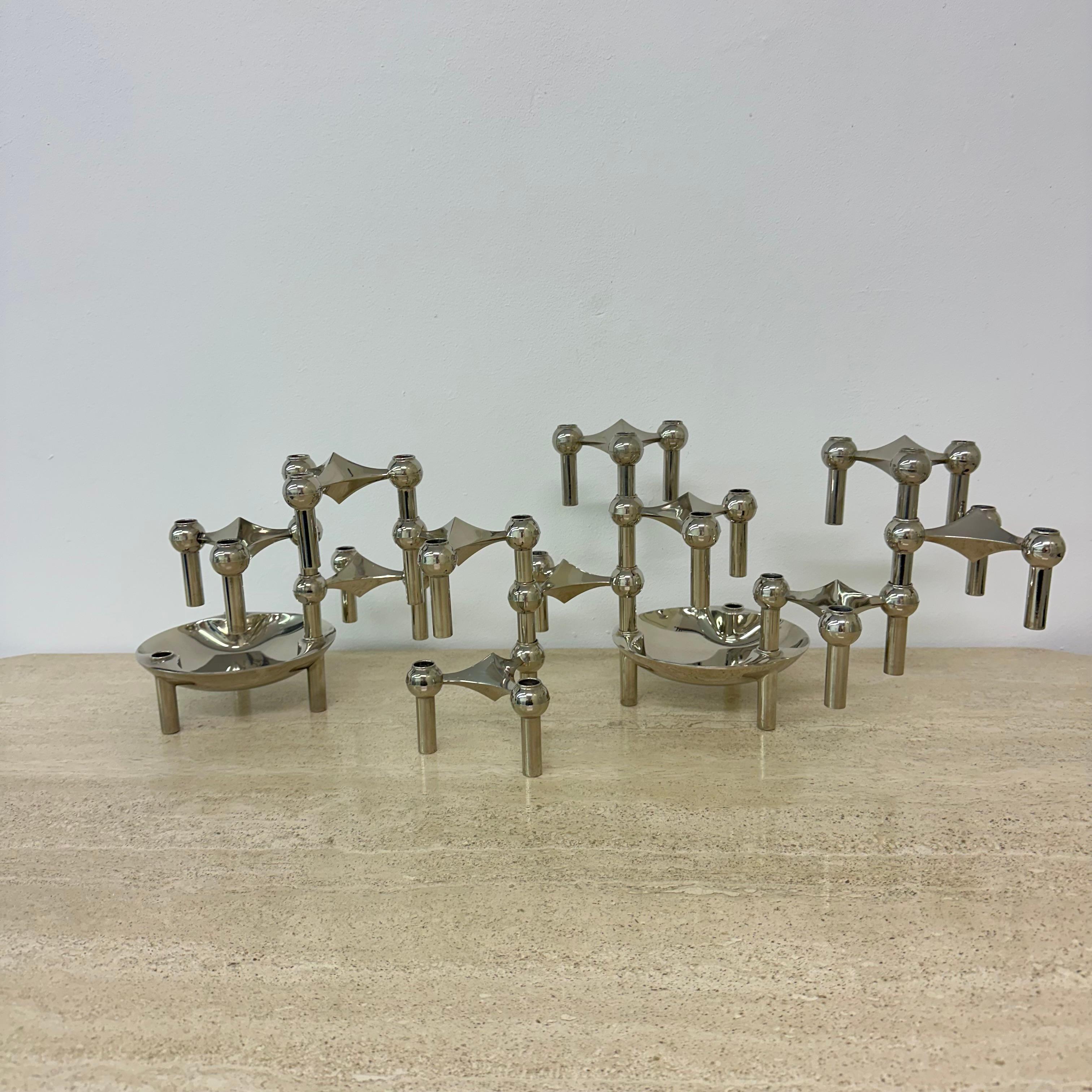 Set di 3 candelieri di Fritz Nagel & Stoffi e prodotti da BMF 1960 in vendita 3