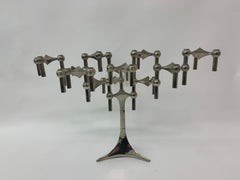 Set of 3 Candlestick by Fritz Nagel & Ceasar Stoffi and manufactured by BMF 1960