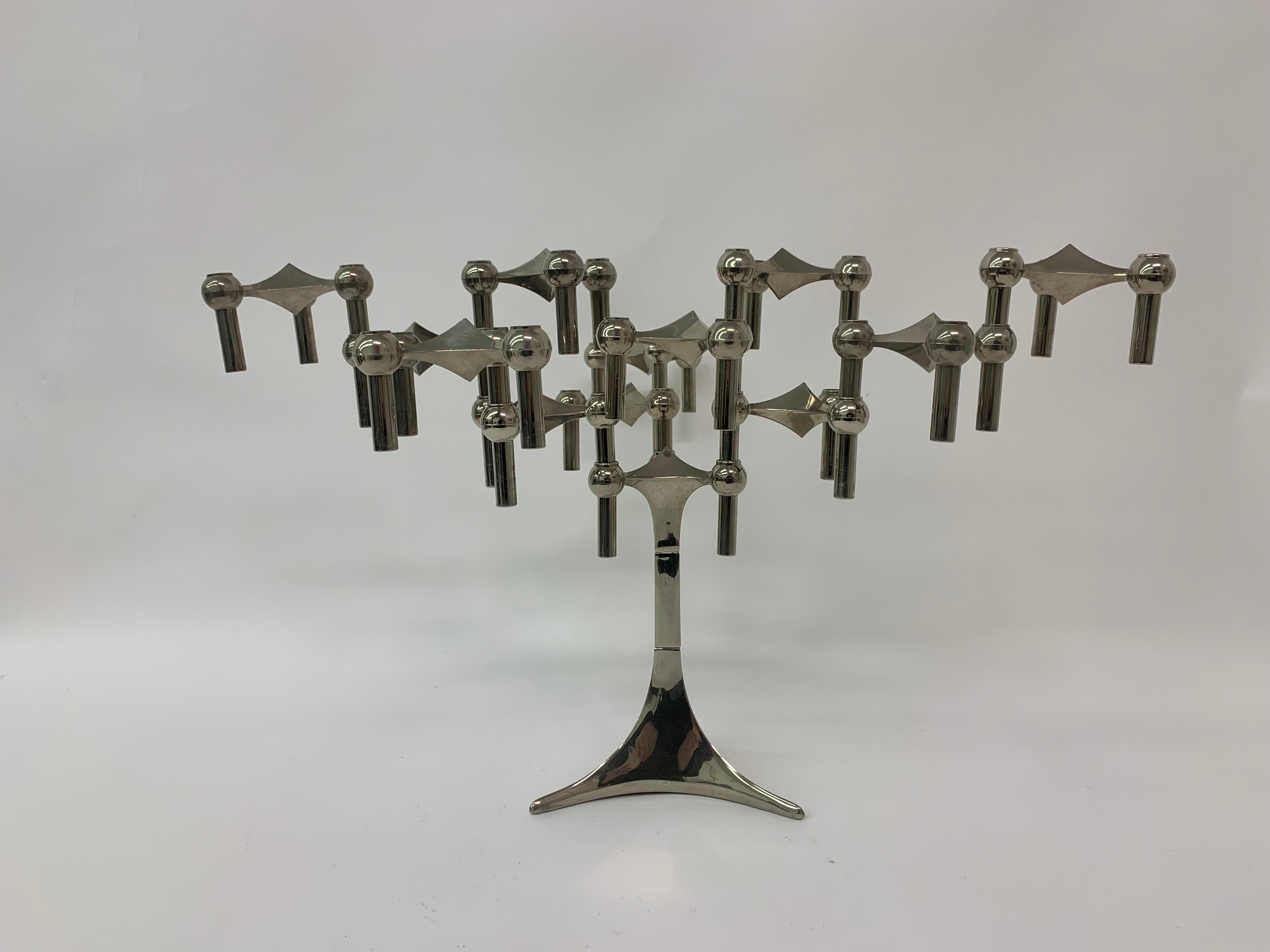 Set di 3 candelieri di Fritz Nagel & Stoffi e prodotti da BMF 1960 In condizioni buone in vendita a Delft, NL