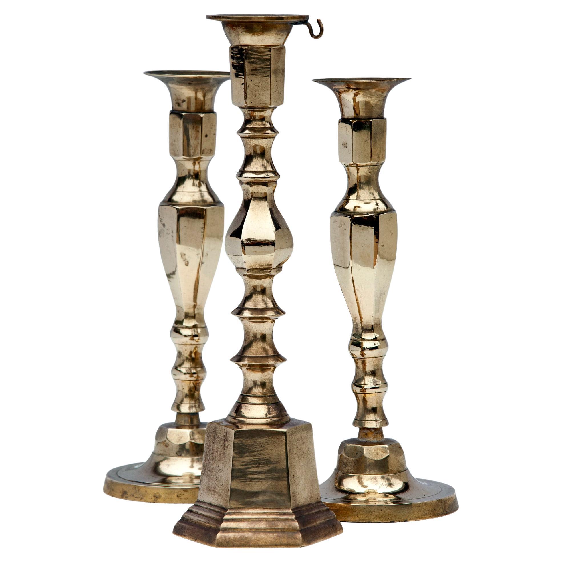 Set Of 3 Candlesticks For Sale