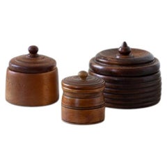 Set of 3 Canisters, Belgium c1960s