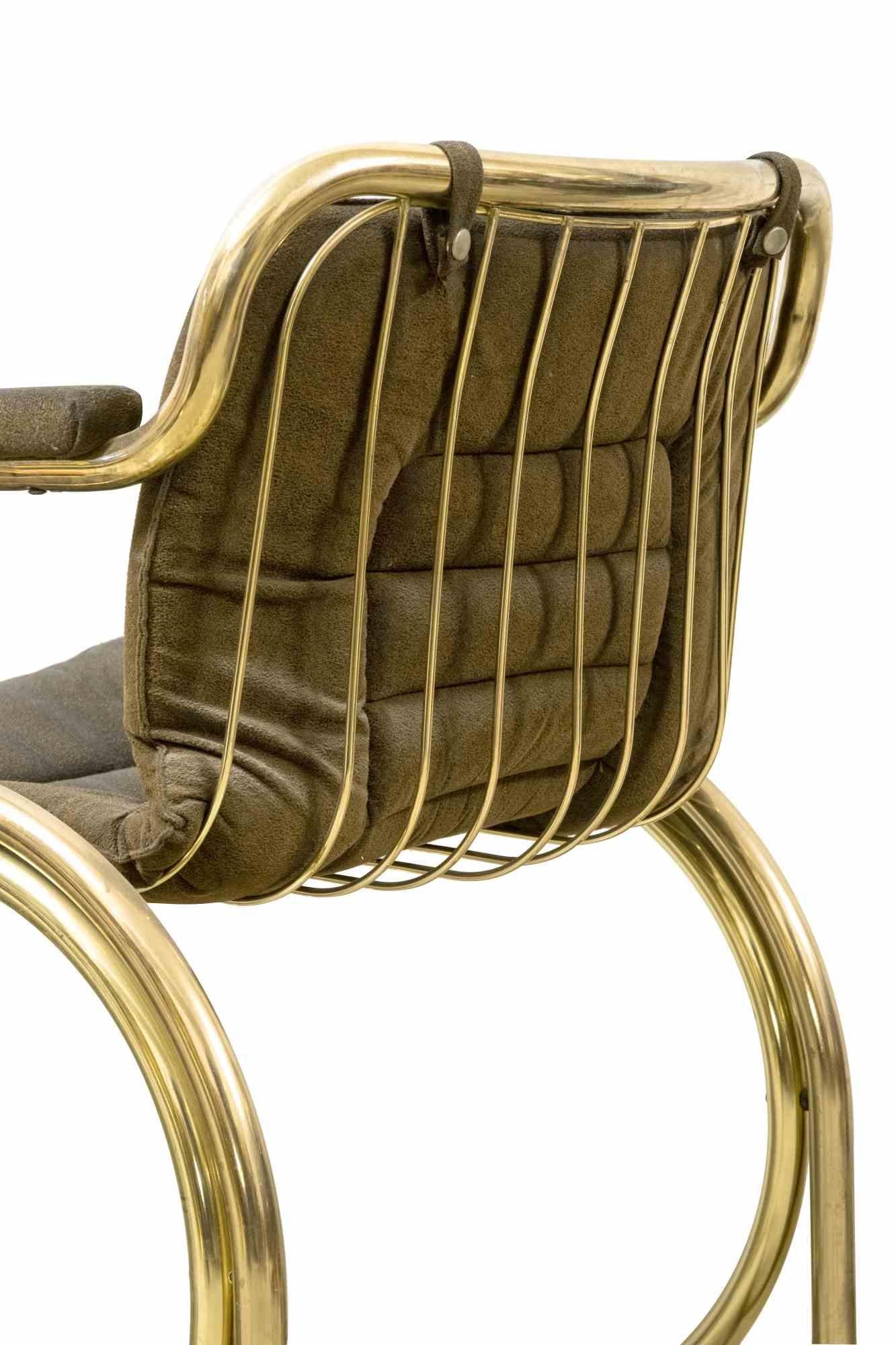 Ensemble de 3 chaises cantilever de Gastone Rinaldi, milieu du 20e siècle Bon état - En vente à Roma, IT