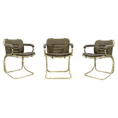 Retro Set of 3 Cantilever Chairs by Gastone Rinaldi, Mid-20th Century