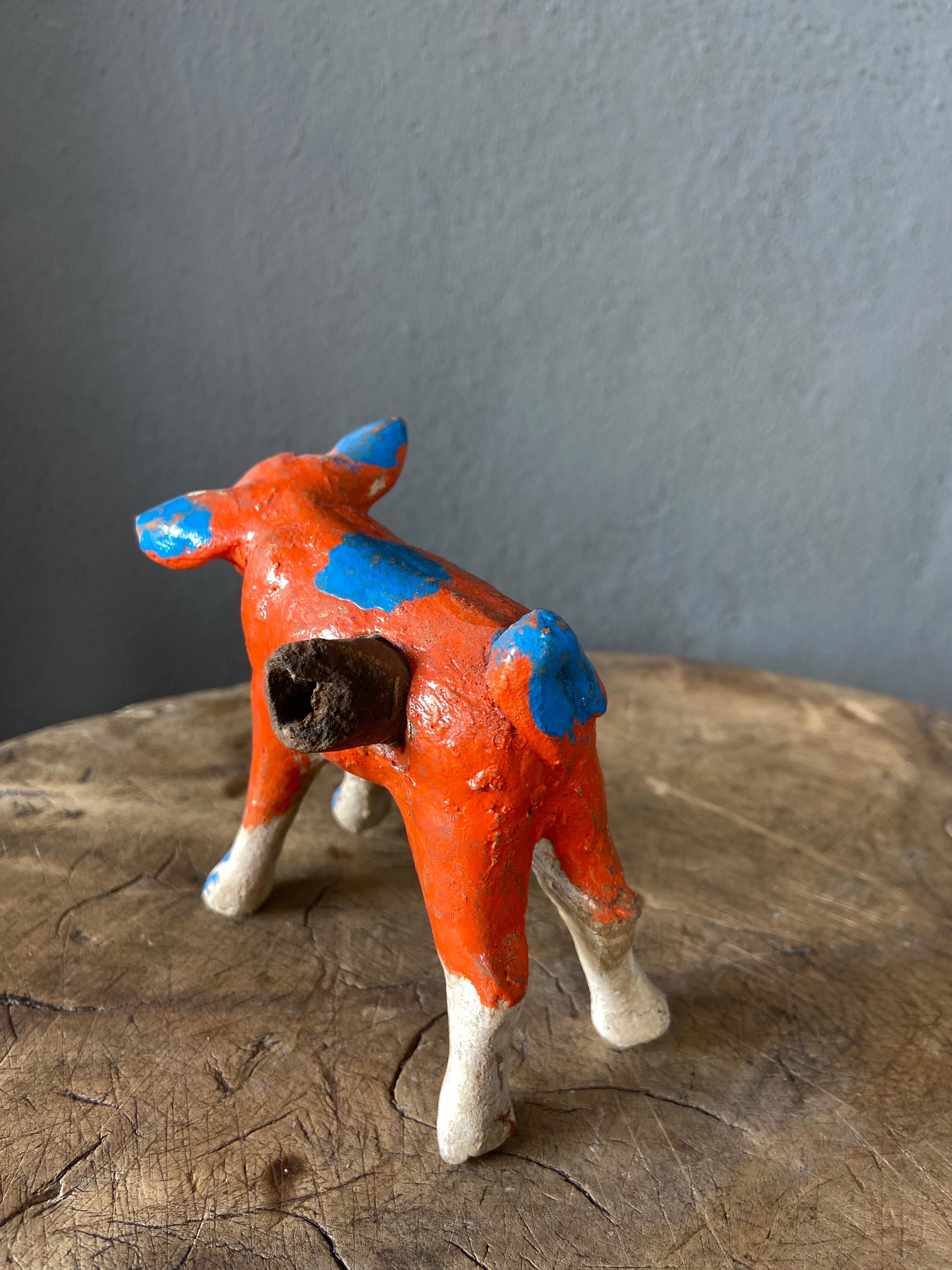 Set of 3 Ceramic Animal Figures from Mexico, circa 1980's and 1990's For Sale 9
