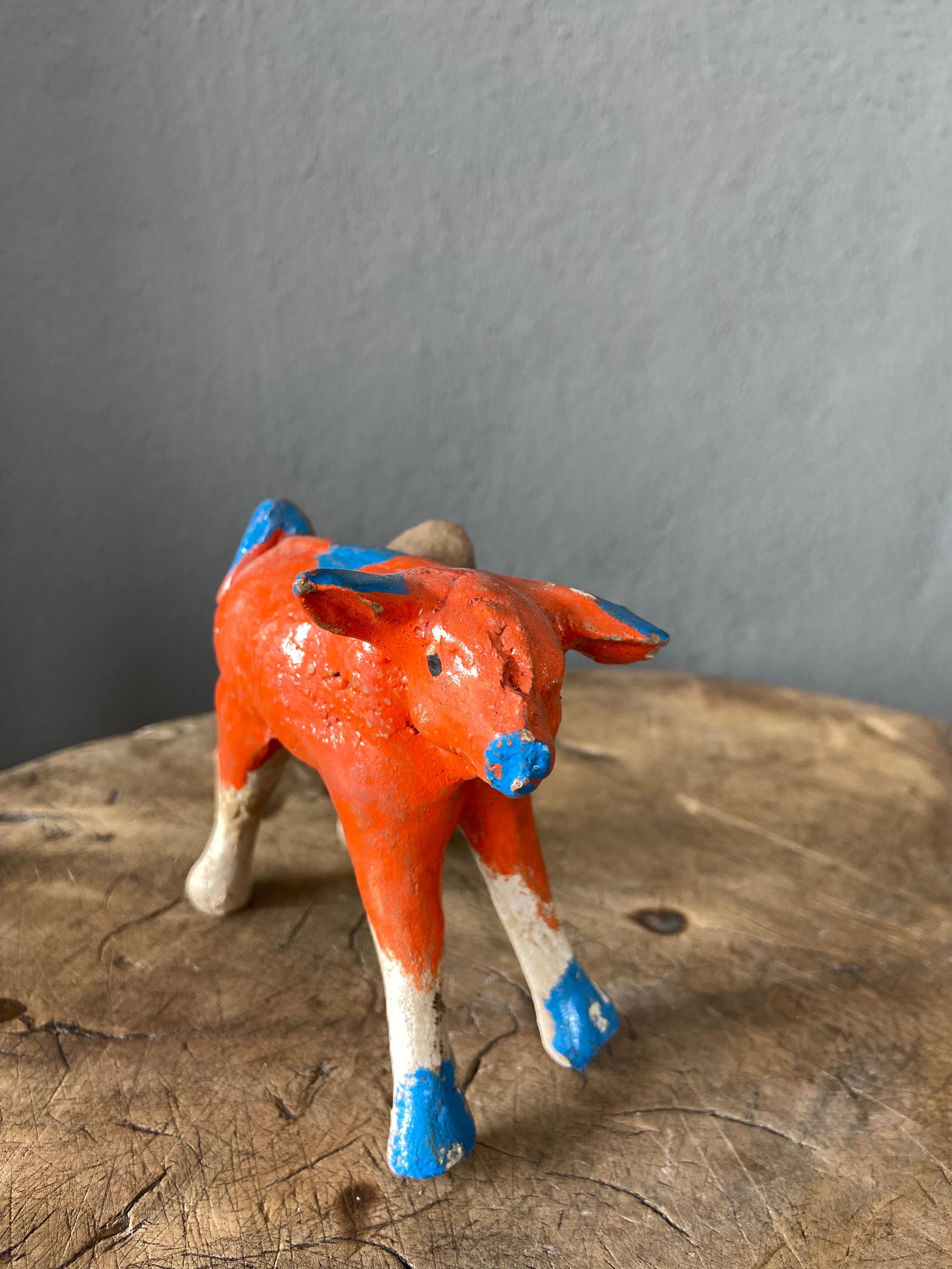 Set of 3 Ceramic Animal Figures from Mexico, circa 1980's and 1990's For Sale 11