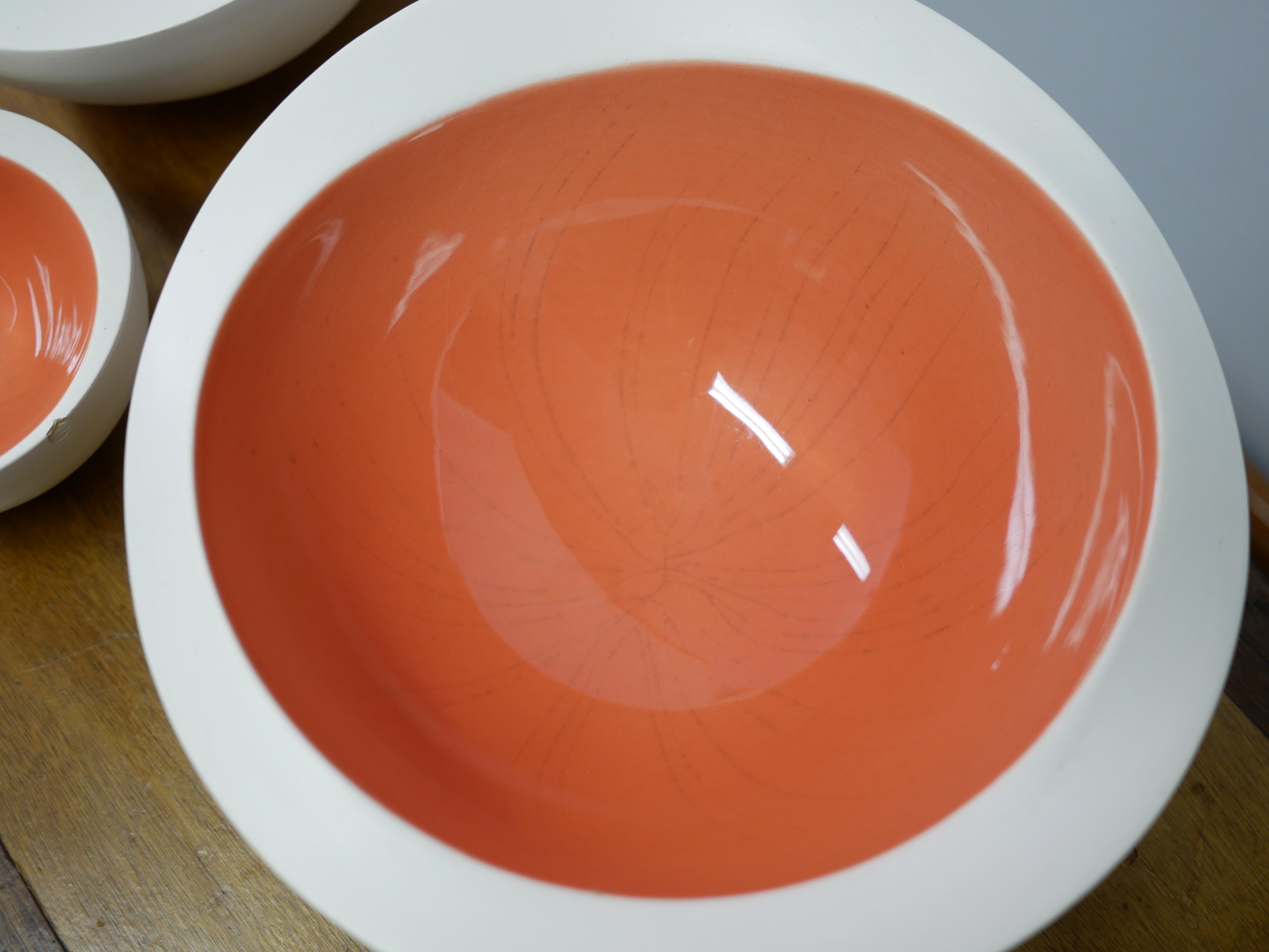 Ensemble de 3 bols en céramique d'Elga Slingerland, Pays-Bas en vente 4