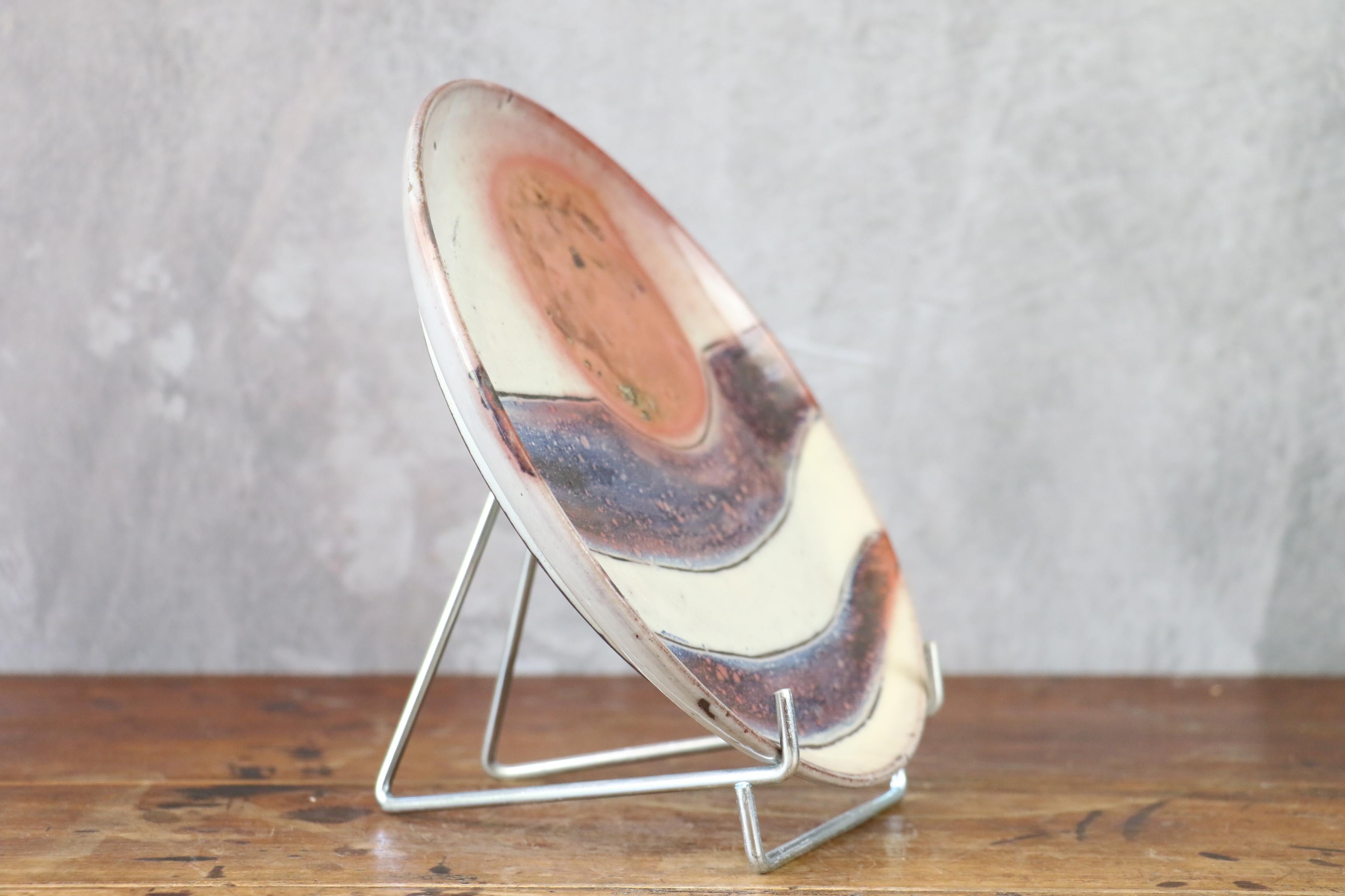 Set of 3 ceramic plates by Robert Chiazzo, era Jouve, Ruelland In Good Condition For Sale In Camblanes et Meynac, FR