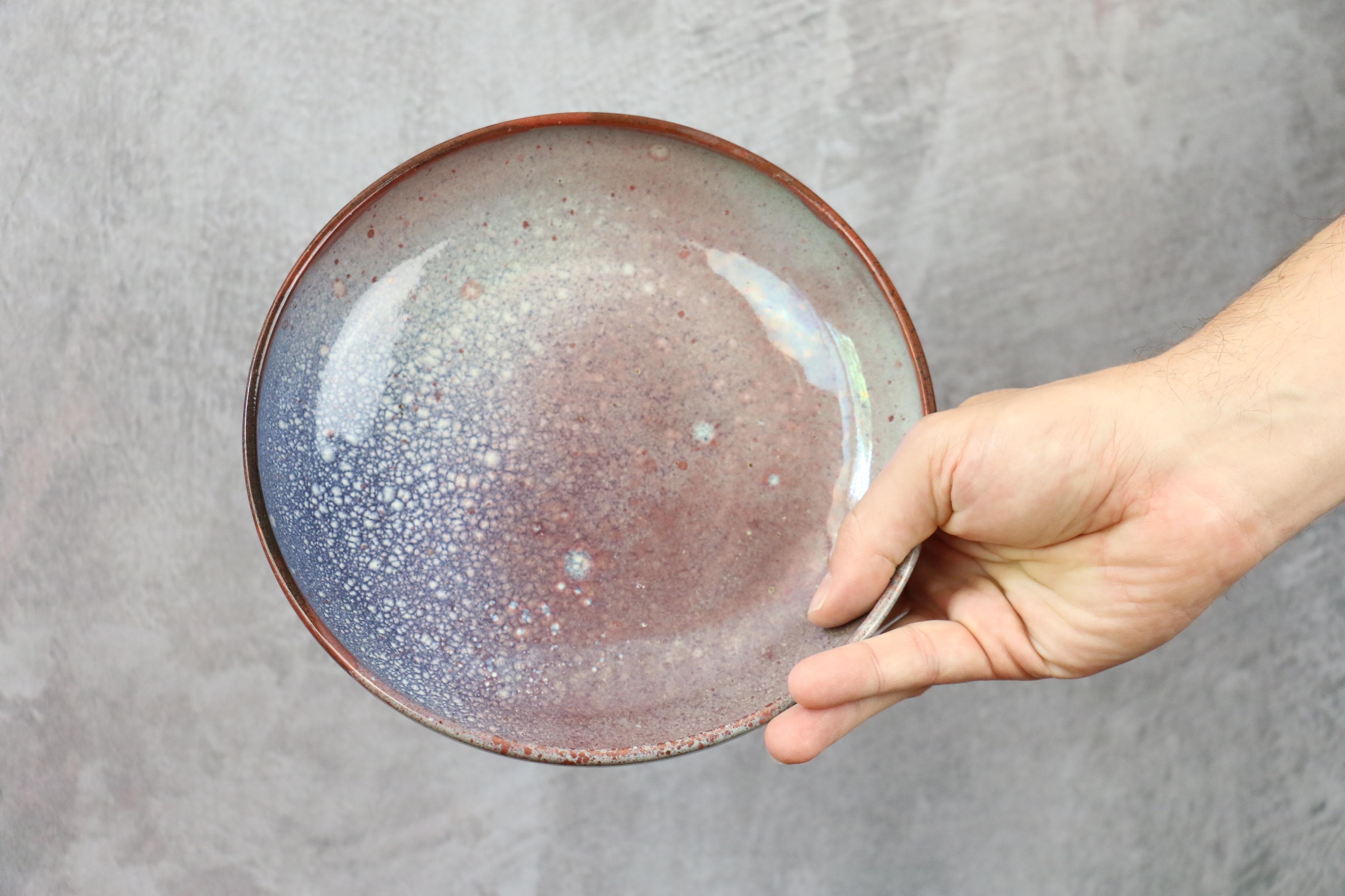 Ceramic Set of 3 ceramic plates by Robert Chiazzo, era Jouve, Ruelland For Sale