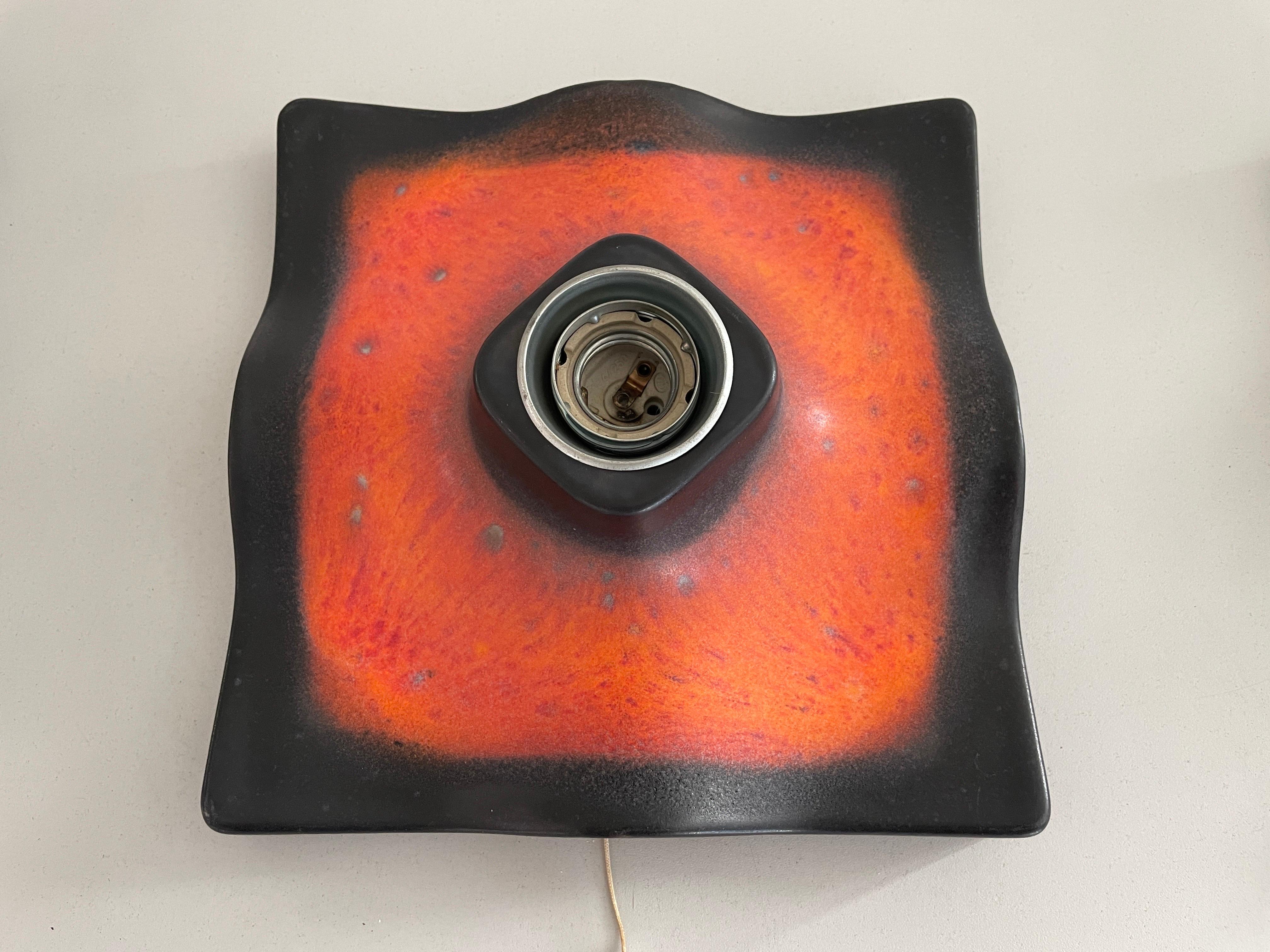 Set of 3 Ceramic Sconces by Pan-Leuchten, 1960s, Germany For Sale 2