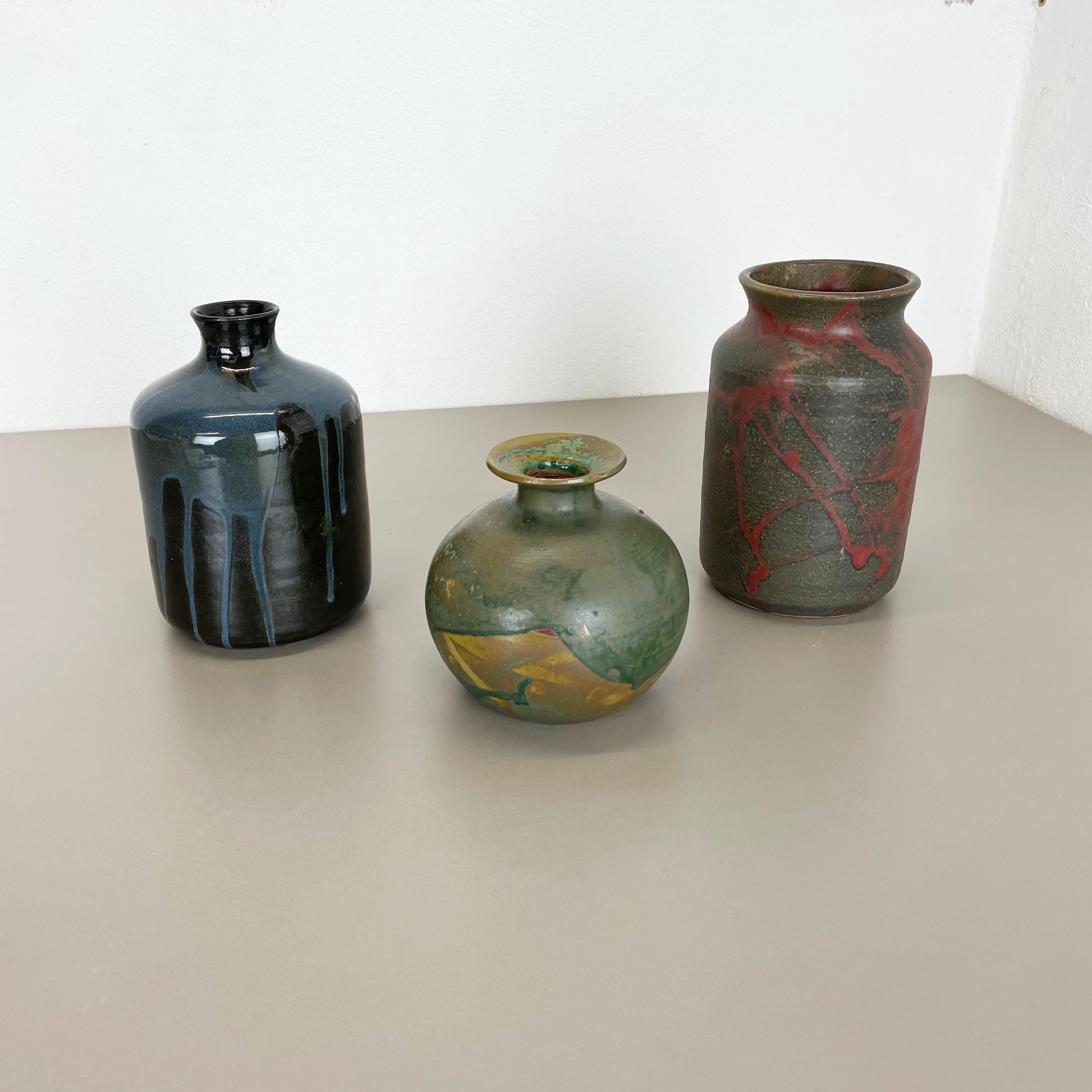Article:

Ceramic vases set of 3


Producer:

Elmar & Elke Kubicek , Germany


Decade:

1970s



This original vintage Studio Pottery Object was designed by Elmar and Elke Kubicek and produced in their own Studio in the 1970s in