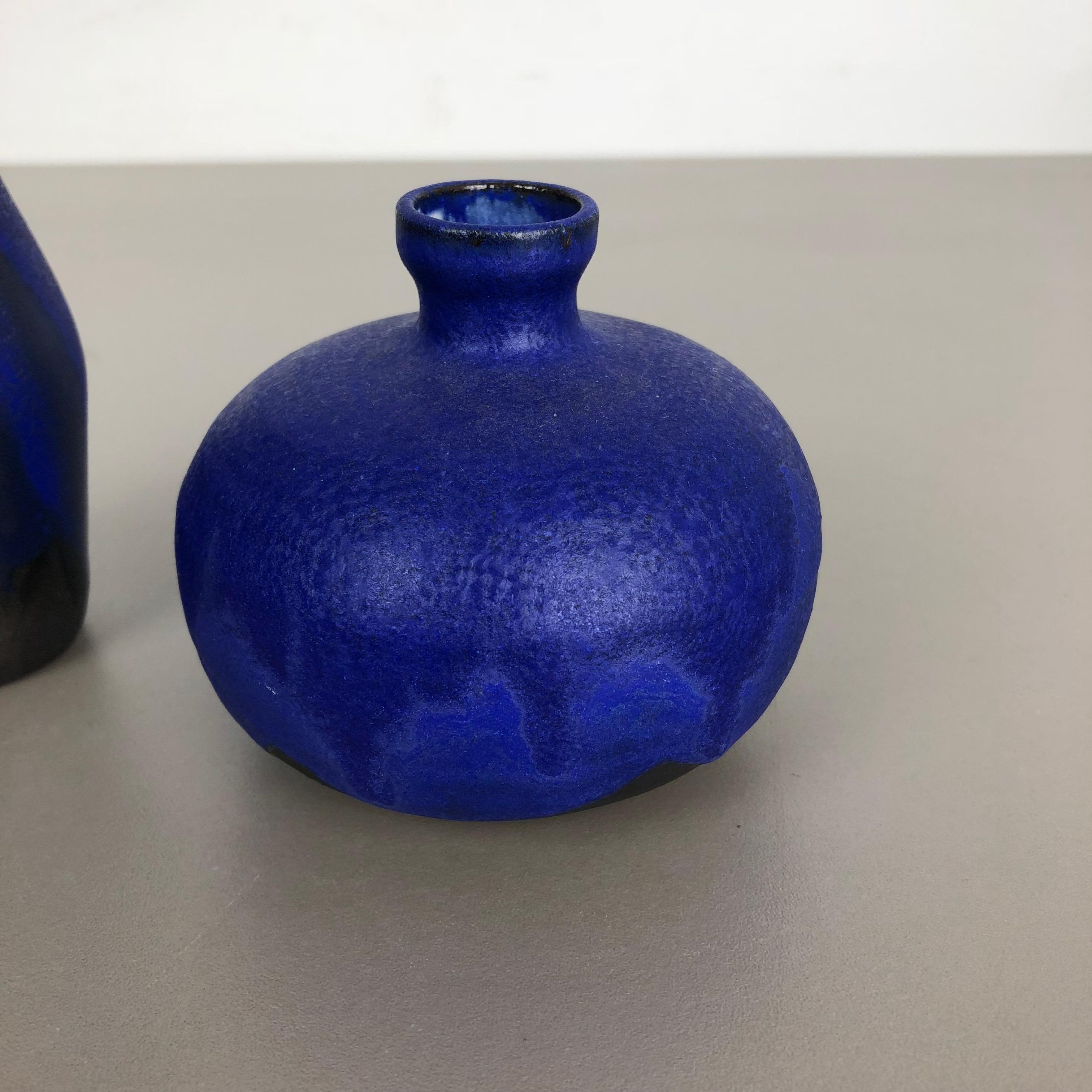 Set of 3 Ceramic Studio Pottery Vase by Gerhard Liebenthron, Germany, 1960s For Sale 5
