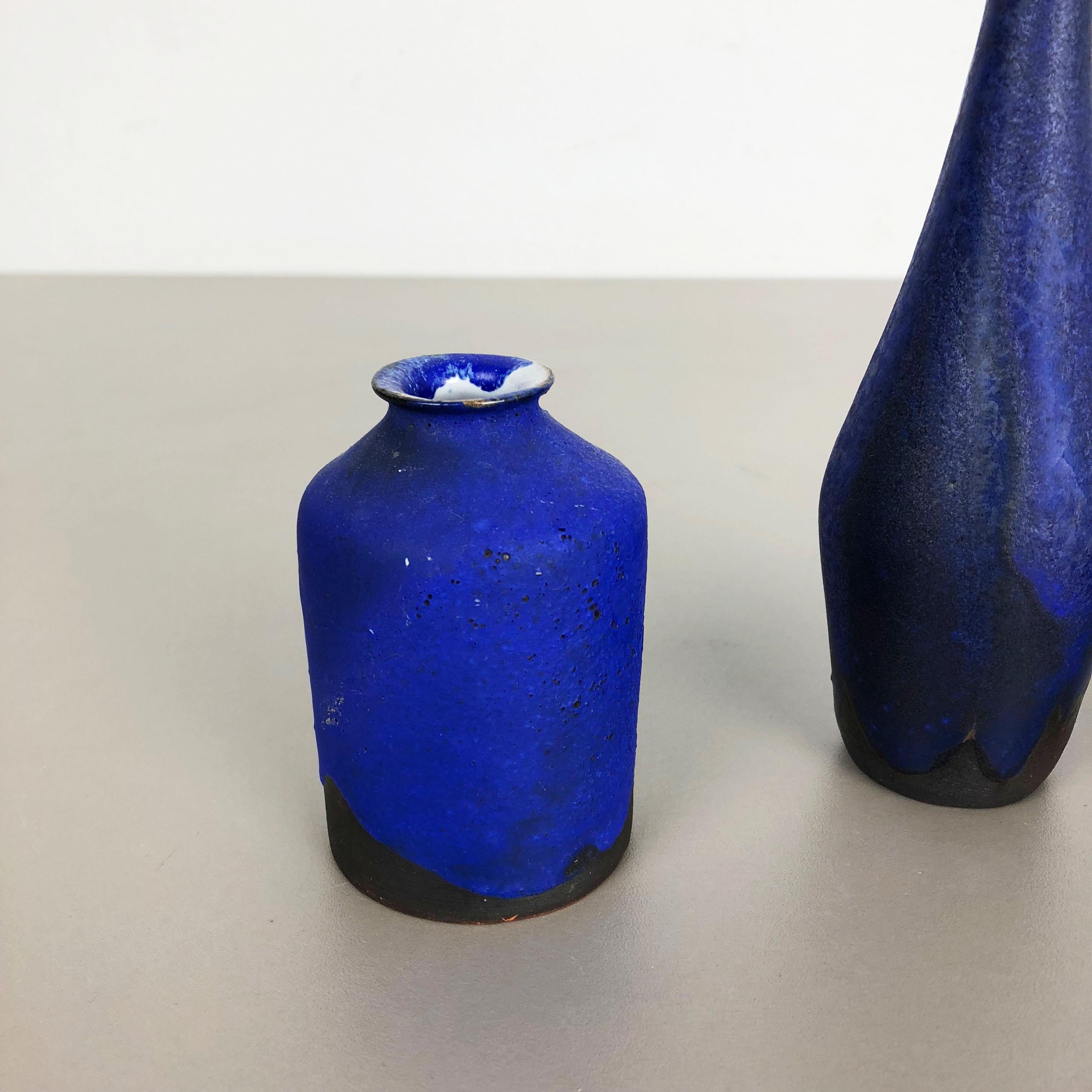 Mid-Century moderno Set di 3 vasi in ceramica Studio Pottery di Gerhard Liebenthron, Germania, anni '60 in vendita