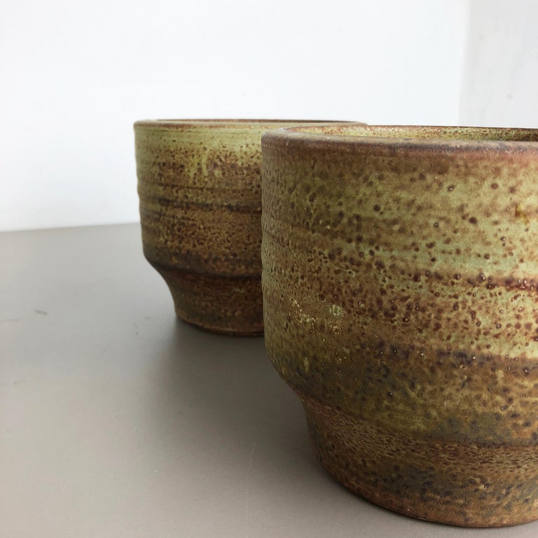 Set of 3 Ceramic Studio Pottery Vase by Piet Knepper for Mobach Netherlands 1970 For Sale 12