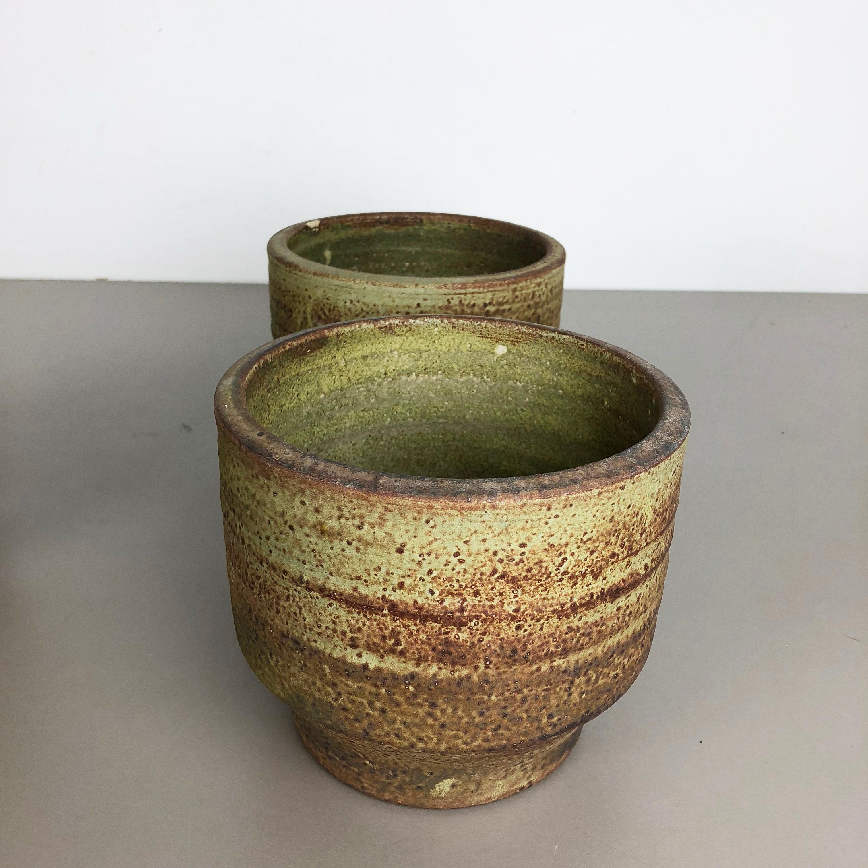 Set of 3 Ceramic Studio Pottery Vase by Piet Knepper for Mobach Netherlands 1970 For Sale 13