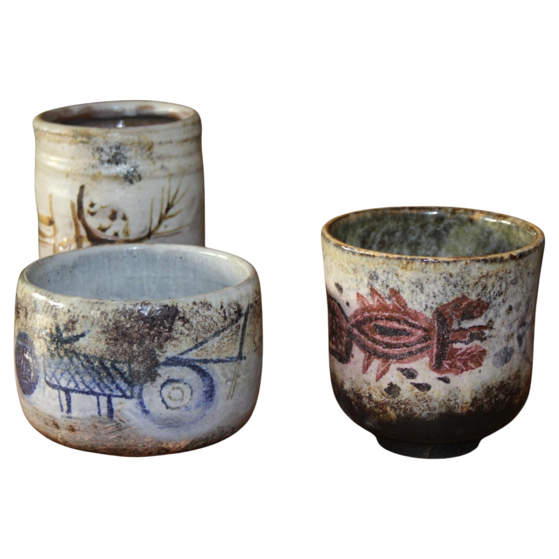 Set of 3 ceramic vase by Menelika