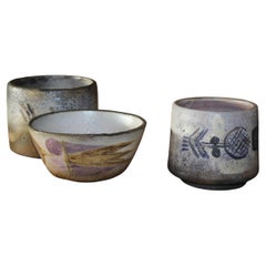 Set of 3 ceramic vase by Menelika