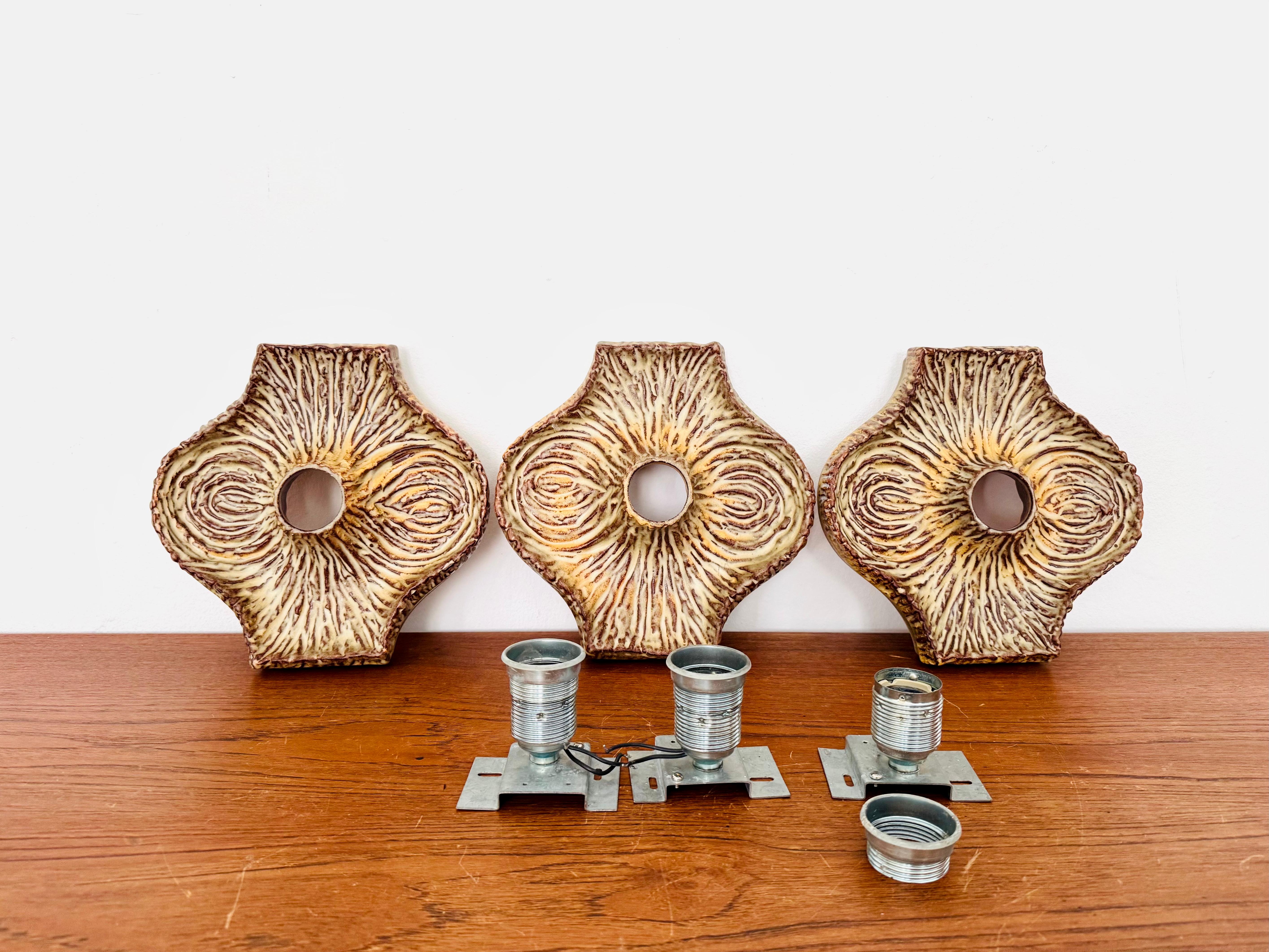 Set de 3 apliques de cerámica en venta 5