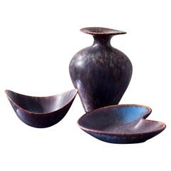 Set of 3 Ceramics by Gunnar Nylund for Rörstrand, Sweden