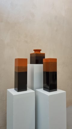 Set of 3 ceramics  planter produced by Ceramiche Bitossi Montelupo, 70s.