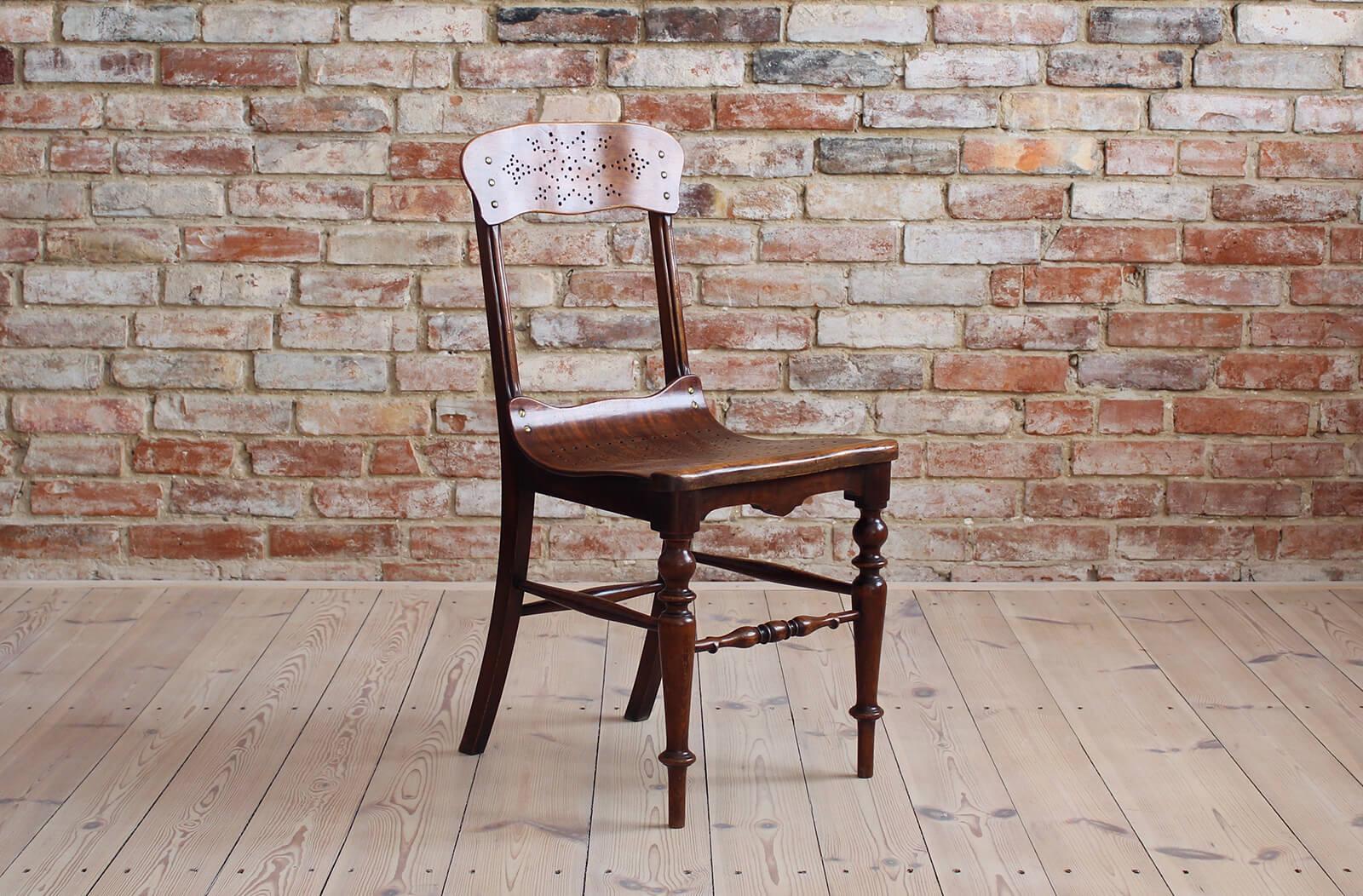 Set of 3 Chairs, Bent Plywood, Early 20th Century 6