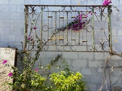 Set of 3 charming  mid-19th century wrought iron balconies