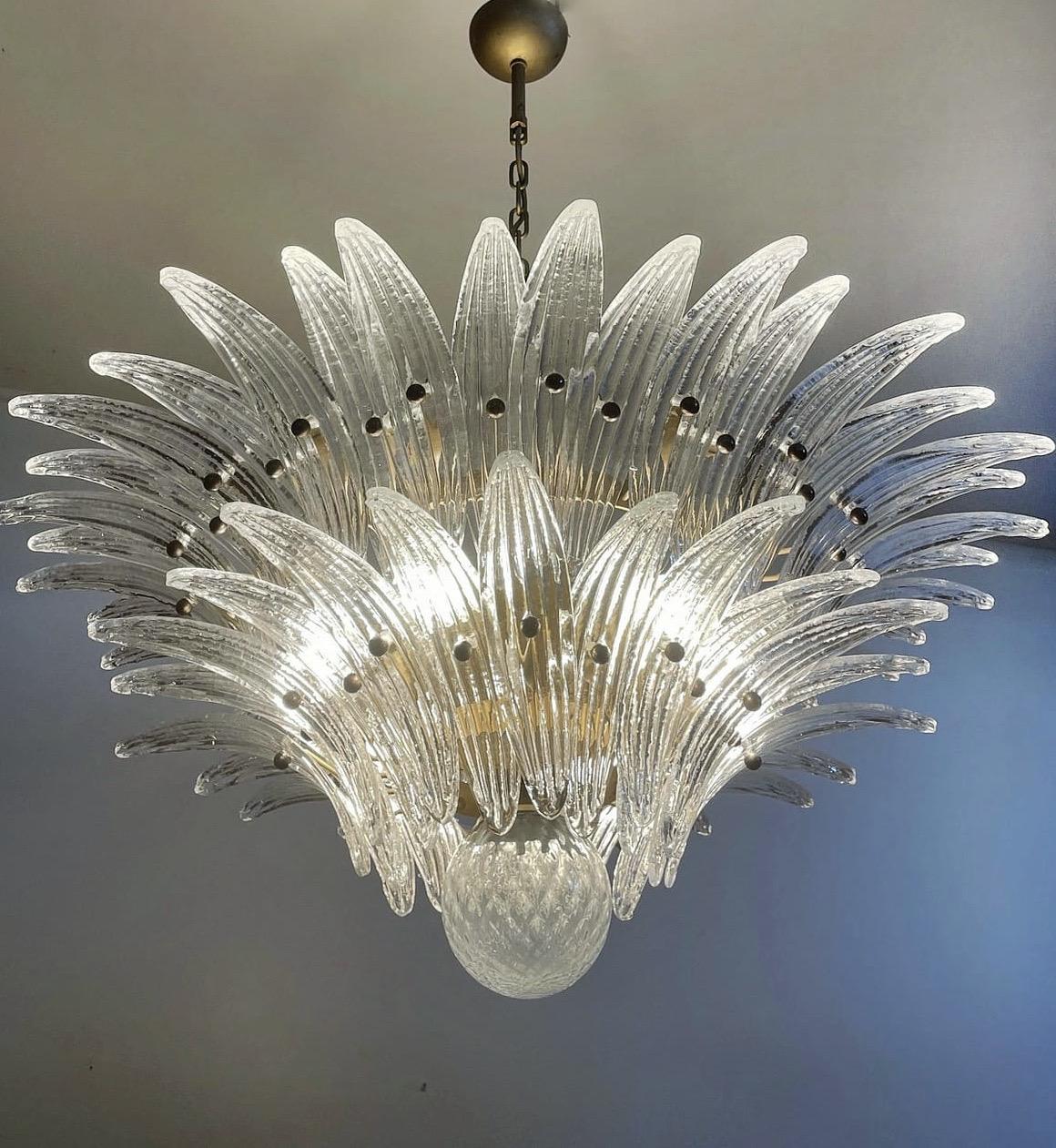 Set of 3 Classic Murano Chandeliers Palma 2-tier In New Condition For Sale In Bromma, SE