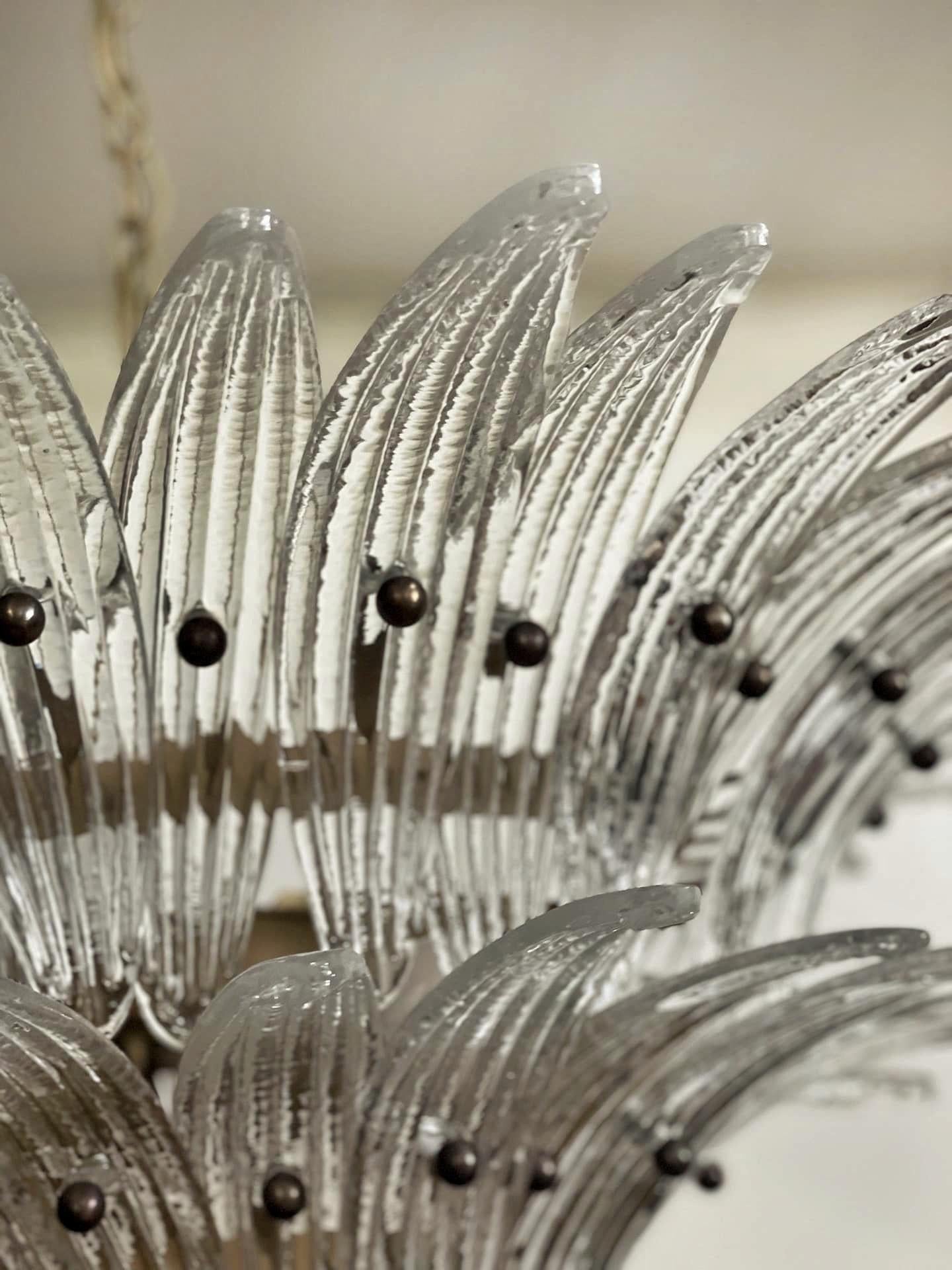 Contemporary Set of 3 Classic Murano Chandeliers Palma 2-tier For Sale