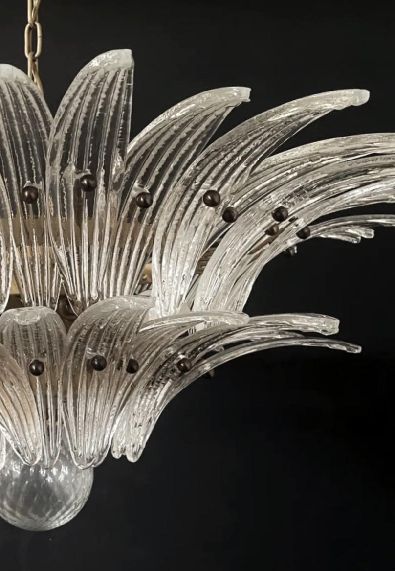 Glass Set of 3 Classic Murano Chandeliers Palma 2-tier For Sale