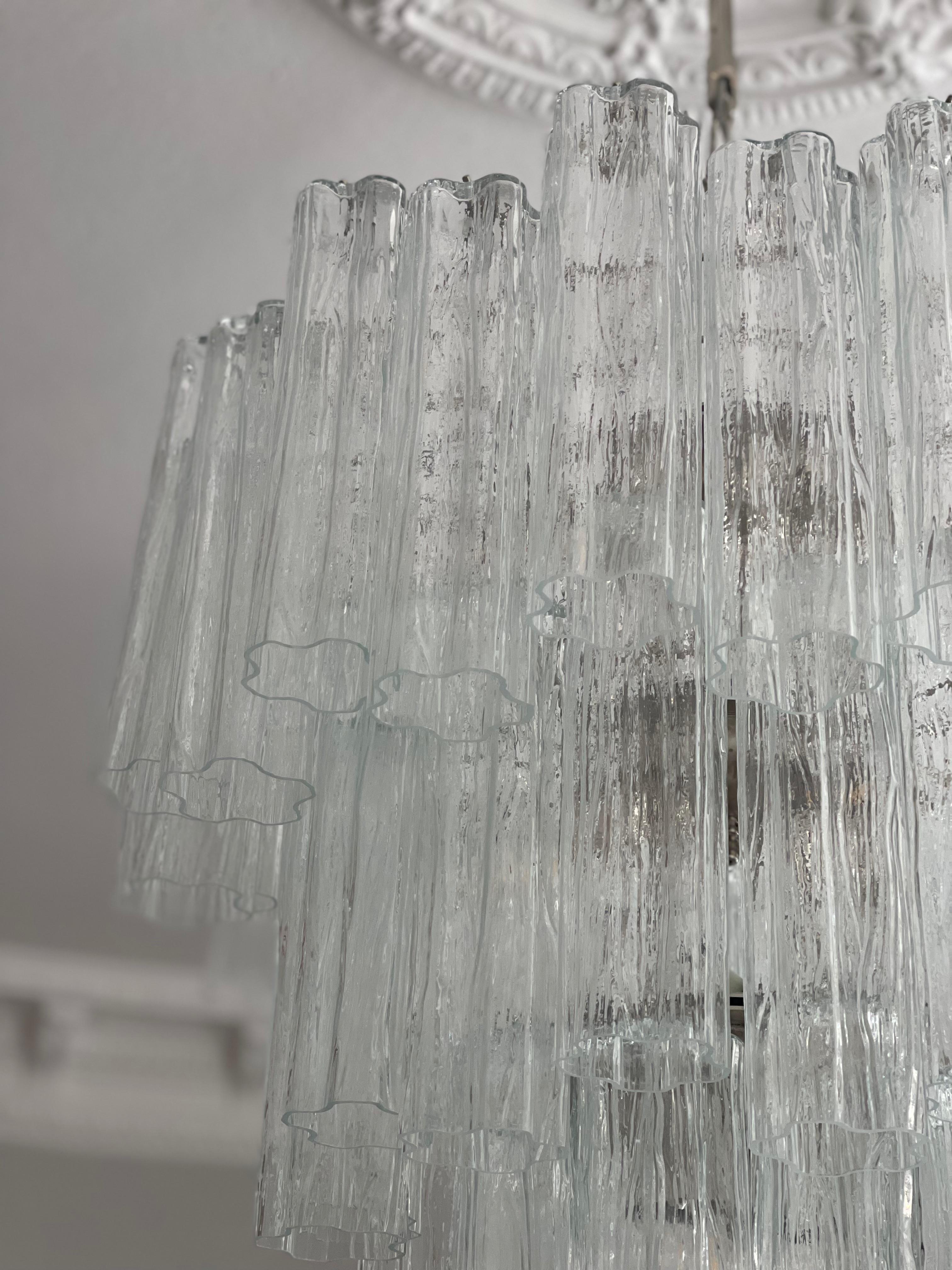 Set di 3 lampadari classici di Murano Tronchi in vendita 3