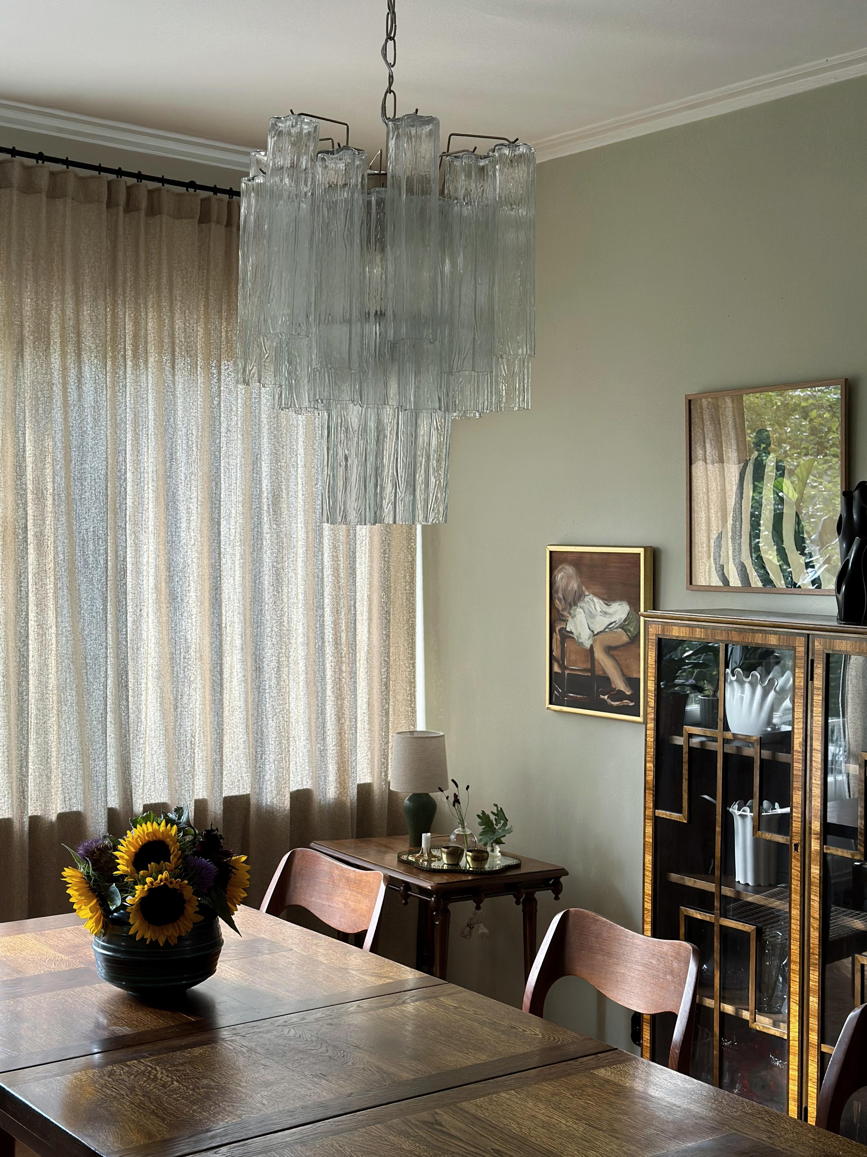 Set di 3 lampadari classici di Murano Tronchi nello stile di Venini. dimensioni S.I.M. in vendita 3