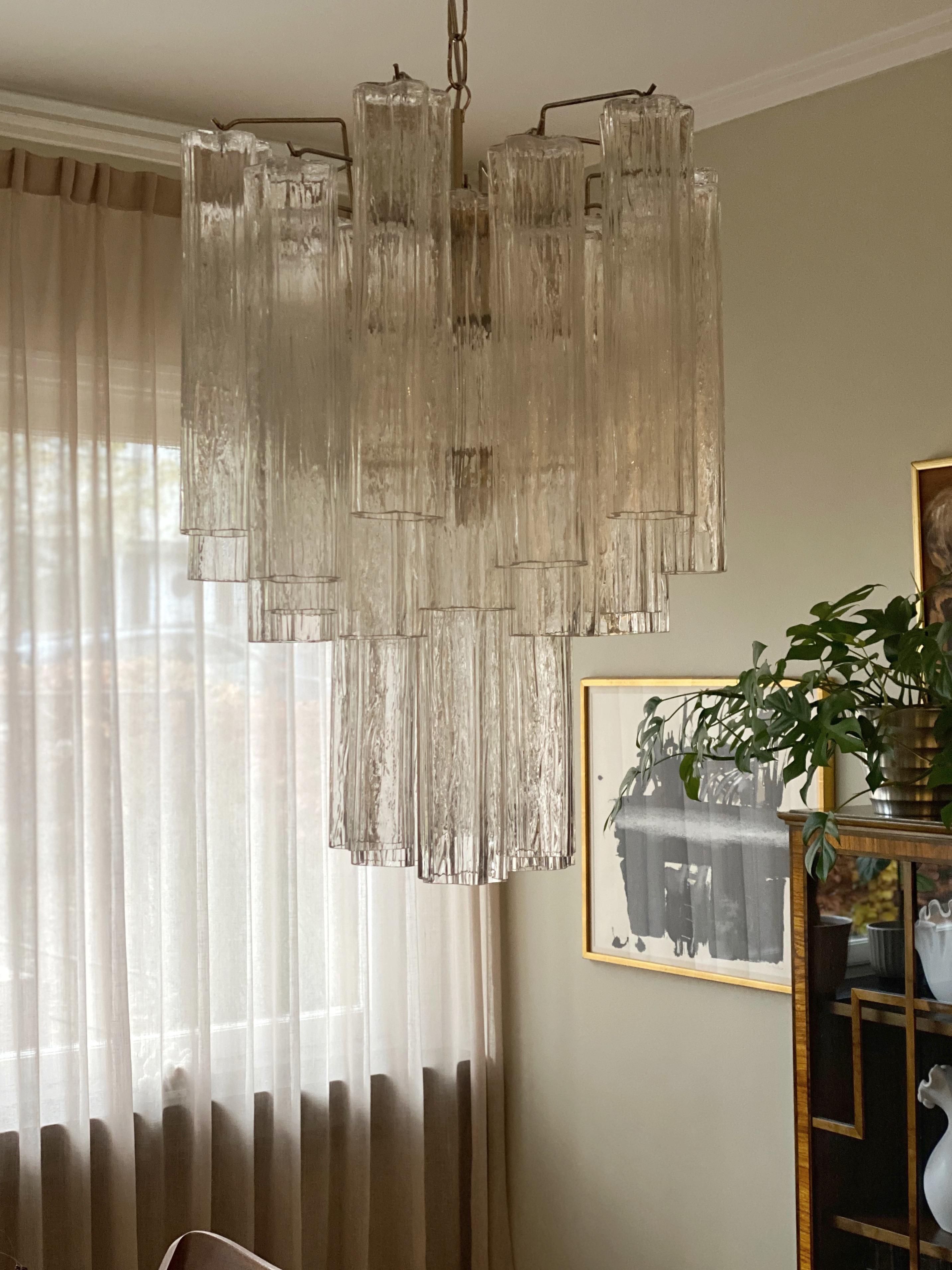 Set di 3 lampadari classici di Murano Tronchi nello stile di Venini. dimensioni S.I.M. in vendita 4