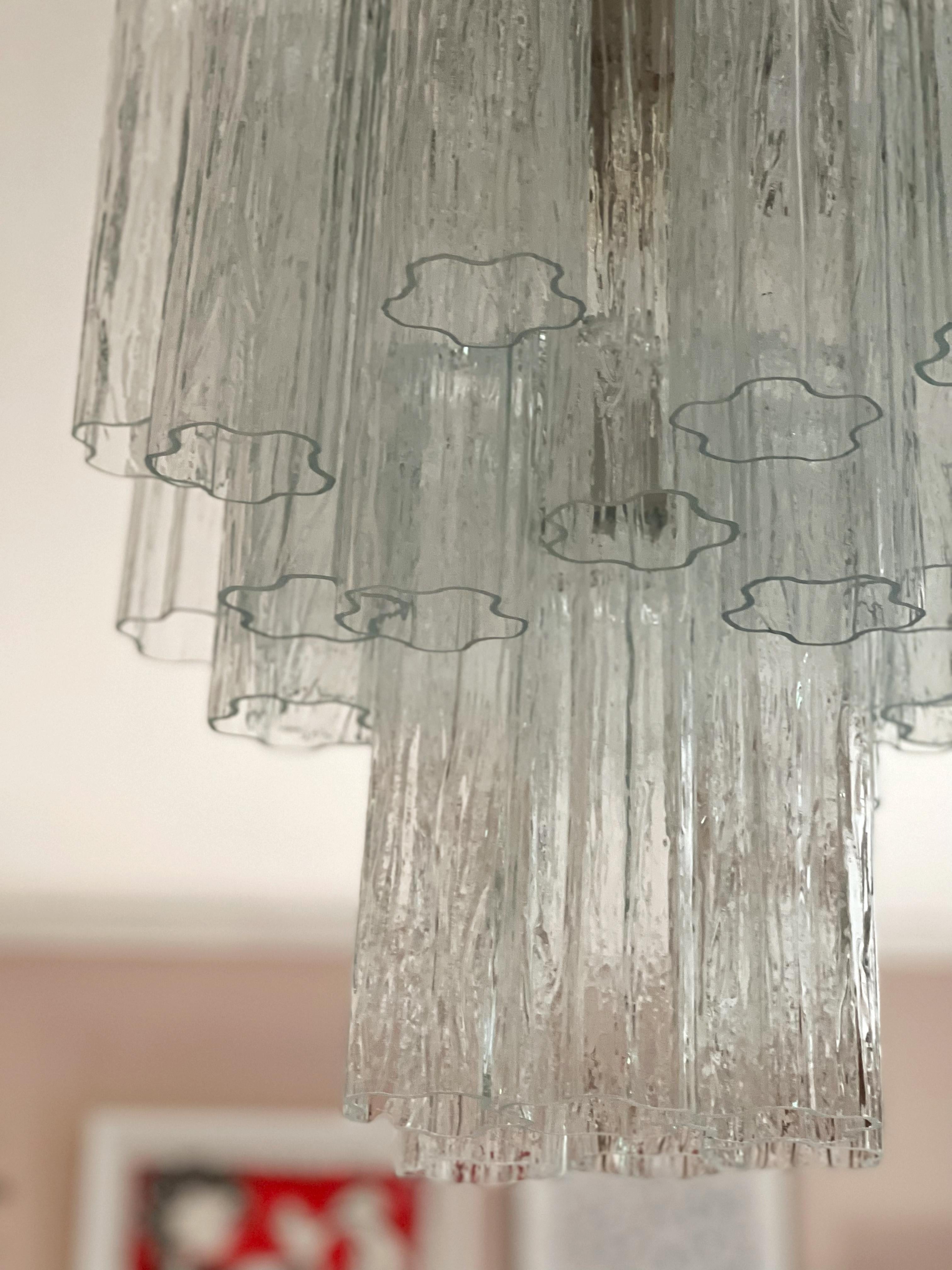Set di 3 lampadari classici di Murano Tronchi nello stile di Venini. dimensioni S.I.M. in vendita 7