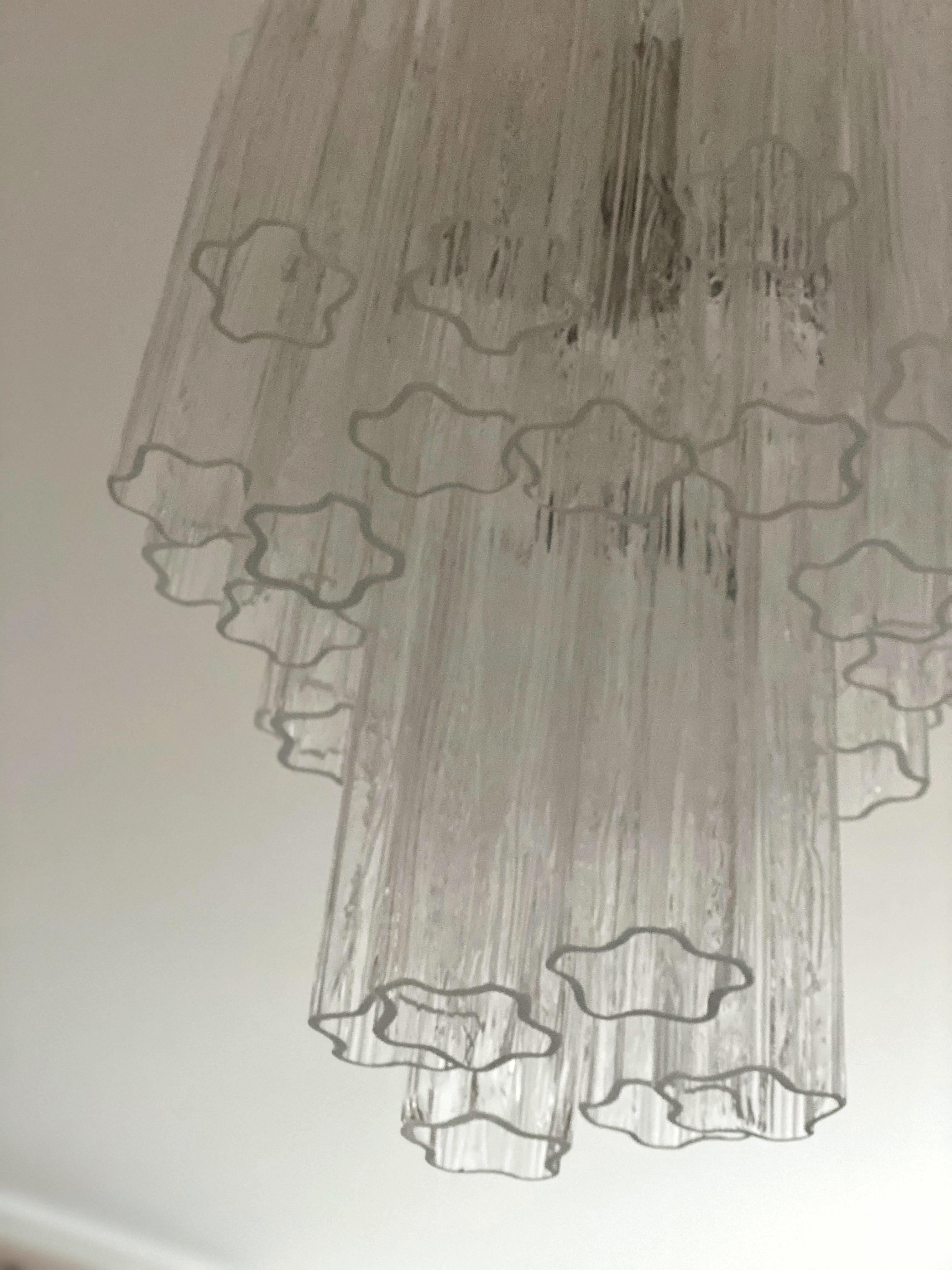 Set di 3 lampadari classici di Murano Tronchi nello stile di Venini. dimensioni S.I.M. in vendita 8