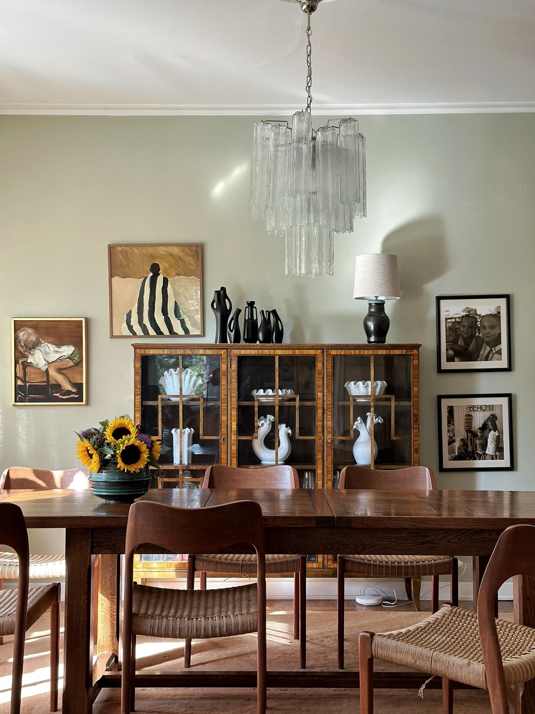 Italiano Set di 3 lampadari classici di Murano Tronchi nello stile di Venini. dimensioni S.I.M. in vendita
