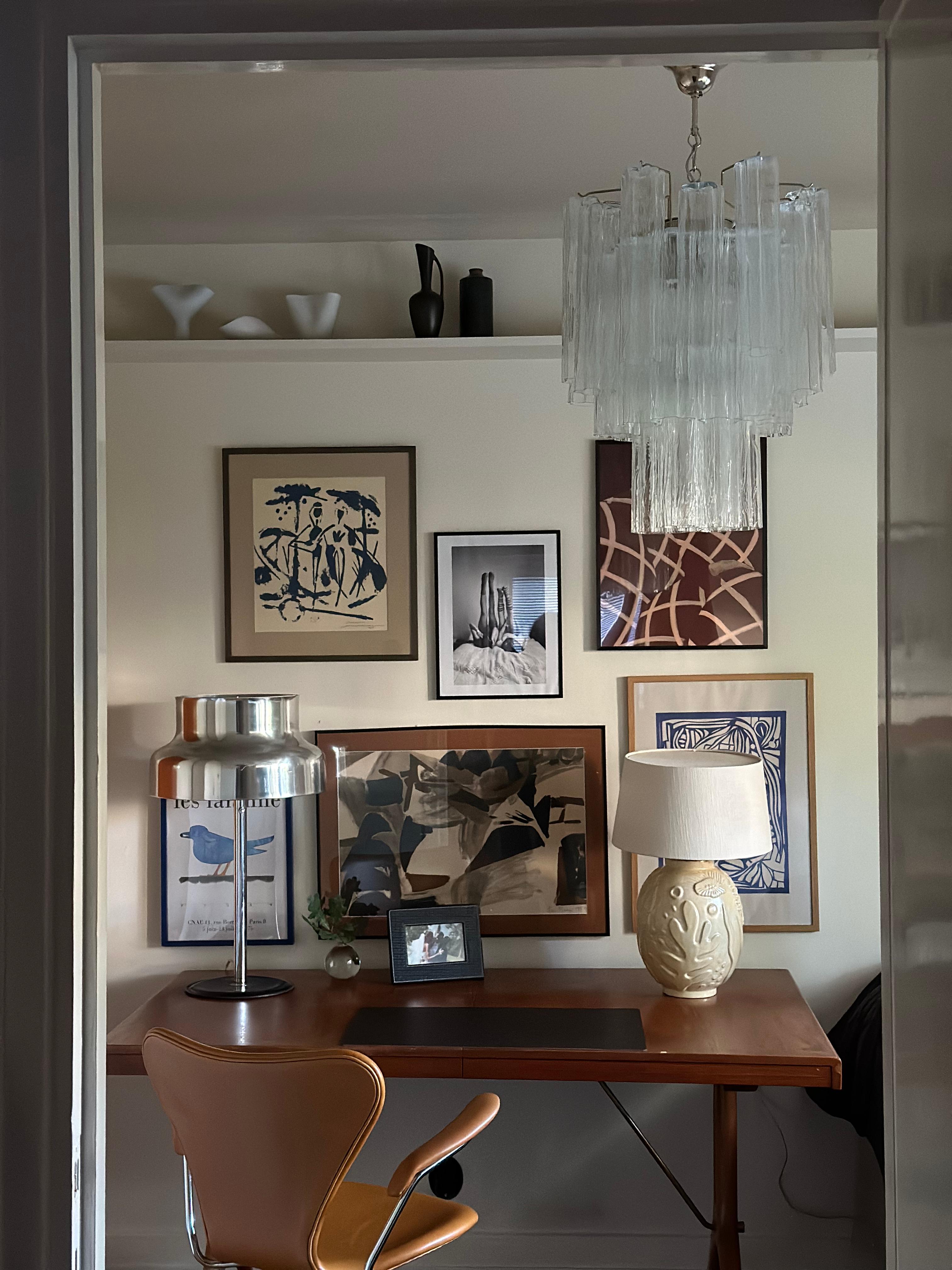 Set di 3 lampadari classici di Murano Tronchi nello stile di Venini. dimensioni S.I.M. in vendita 2