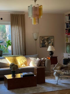 Set von 3 farbenfrohen, kühnen Murano-Kronleuchtern im Stil von Venini