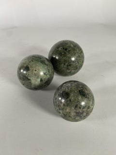 Lot de 3 boules contemporaines en marbre Greene & Greene Ball