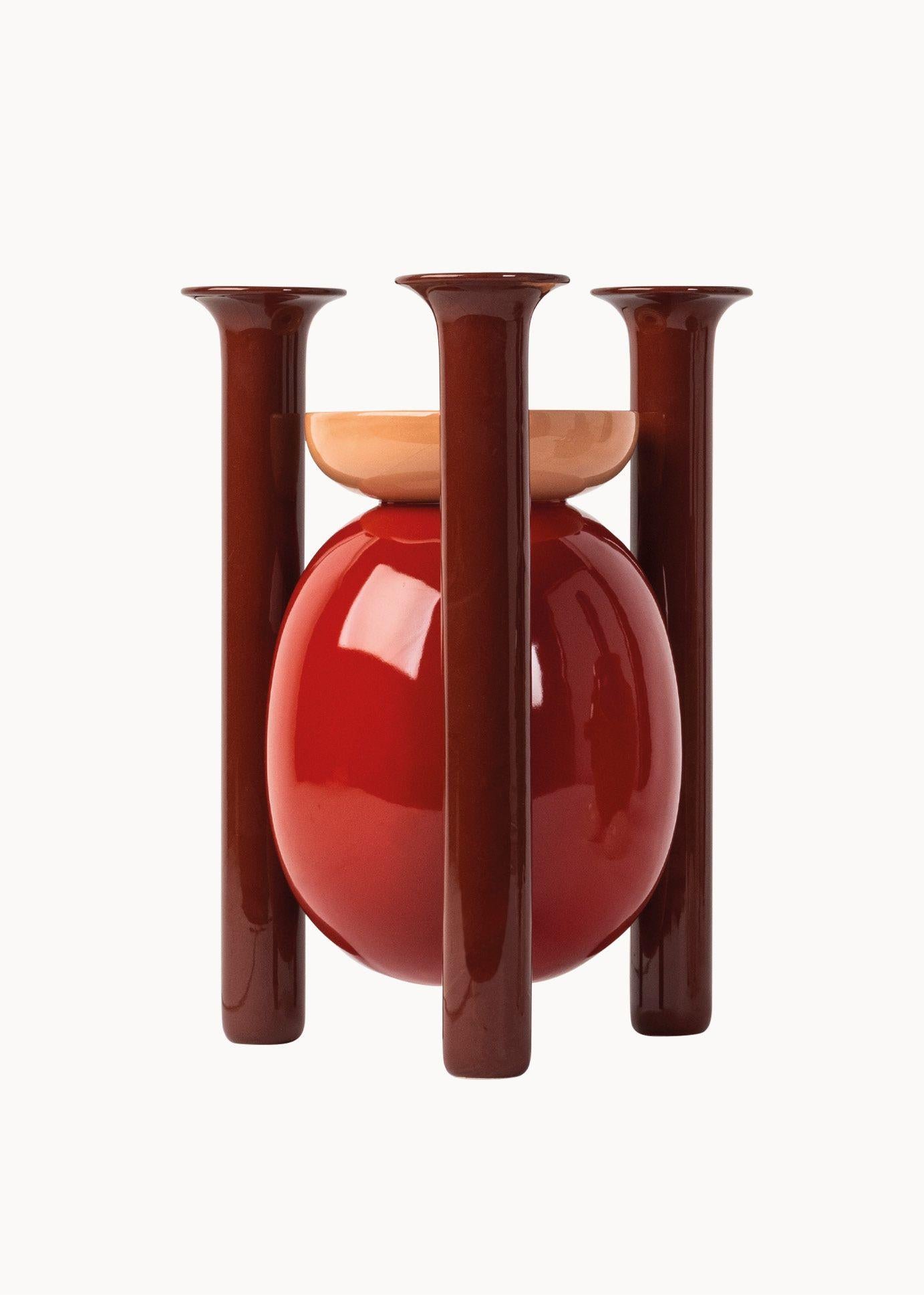 3er-Set Contemporary Vasen aus glasierter Keramik, Kollektion Explorer von Jaime Hayon (Moderne) im Angebot