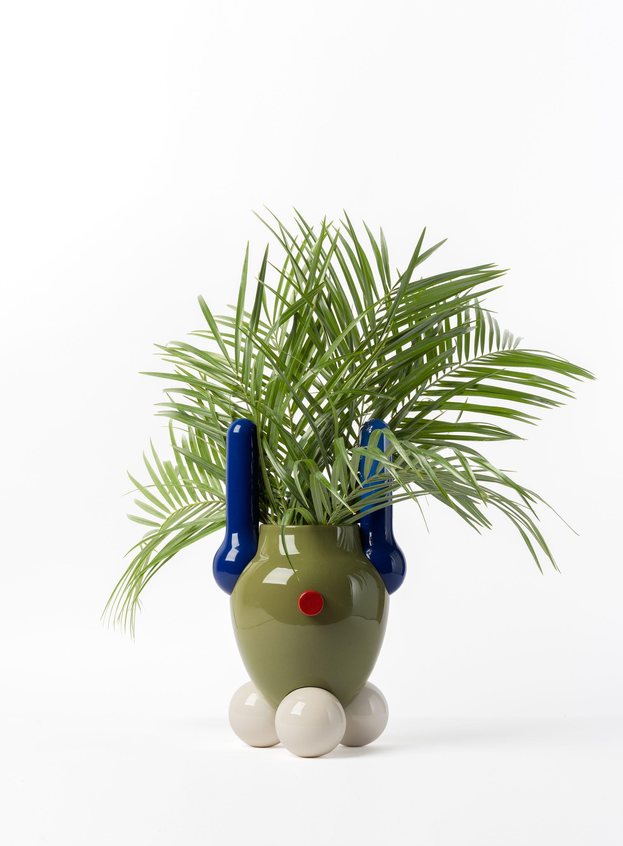 3er-Set Contemporary Vasen aus glasierter Keramik, Kollektion Explorer von Jaime Hayon im Angebot 3